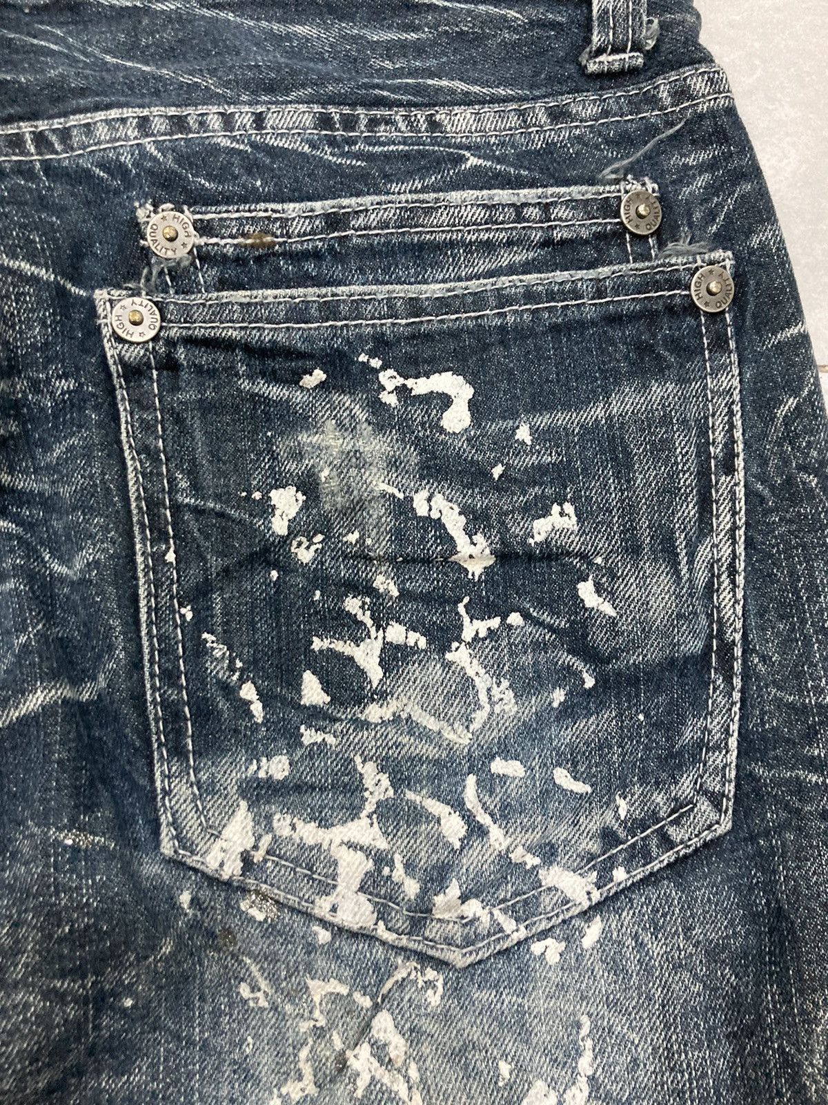 If Six Was Nine Rare Nylaus Distressed Rusty Flare Denim Size US 30 / EU 46 - 8 Thumbnail