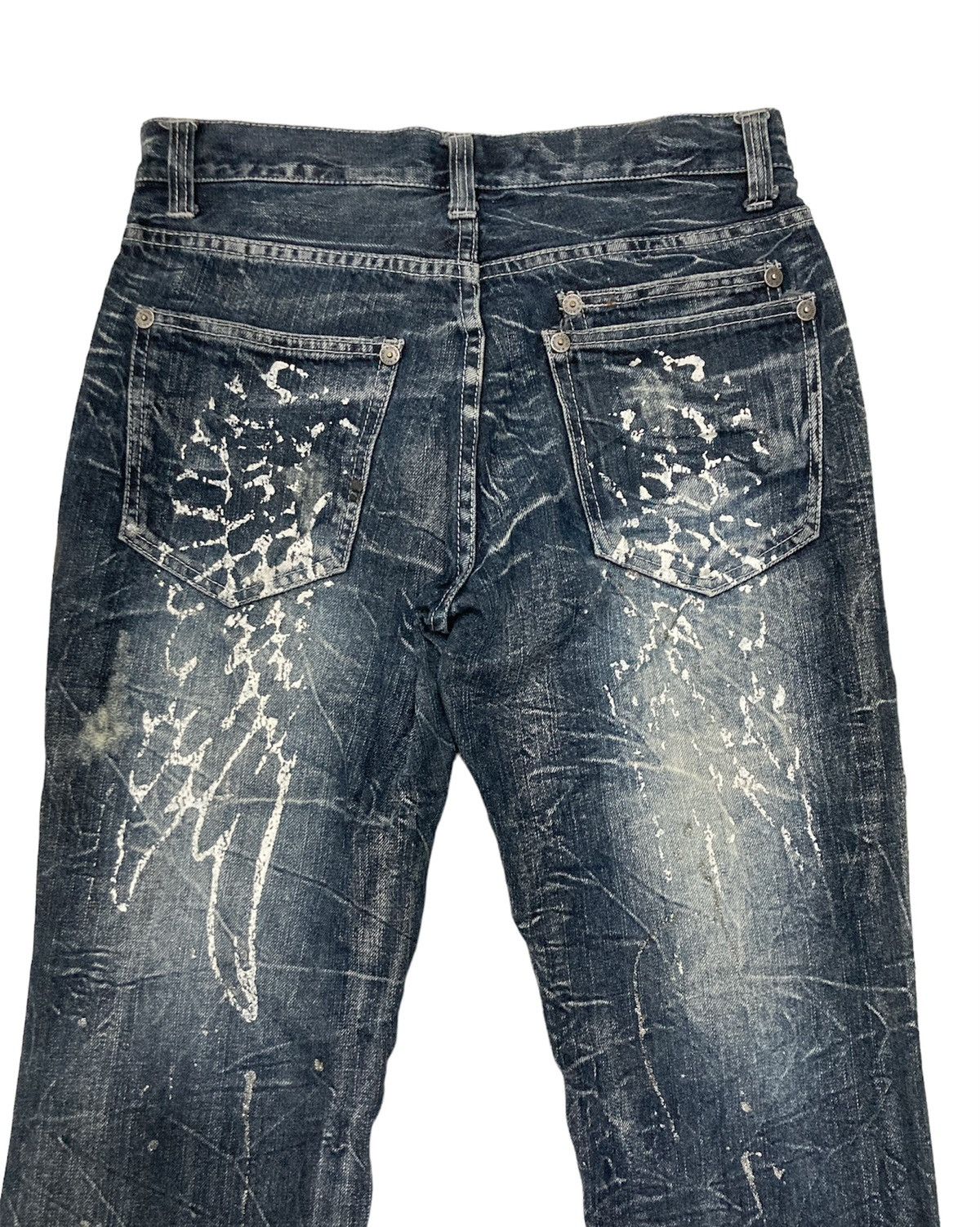 If Six Was Nine Rare Nylaus Distressed Rusty Flare Denim Size US 30 / EU 46 - 7 Thumbnail