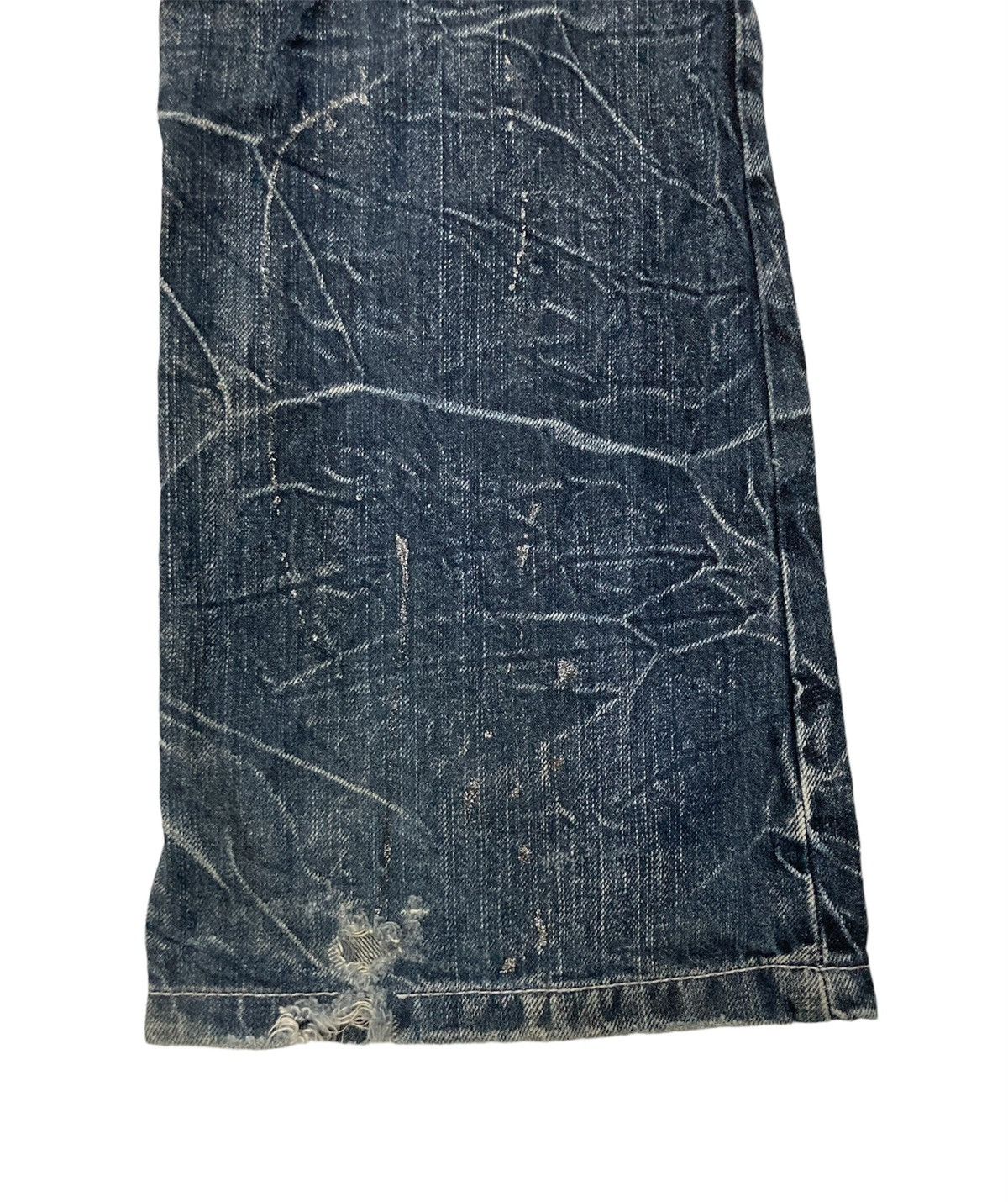 If Six Was Nine Rare Nylaus Distressed Rusty Flare Denim Size US 30 / EU 46 - 6 Thumbnail