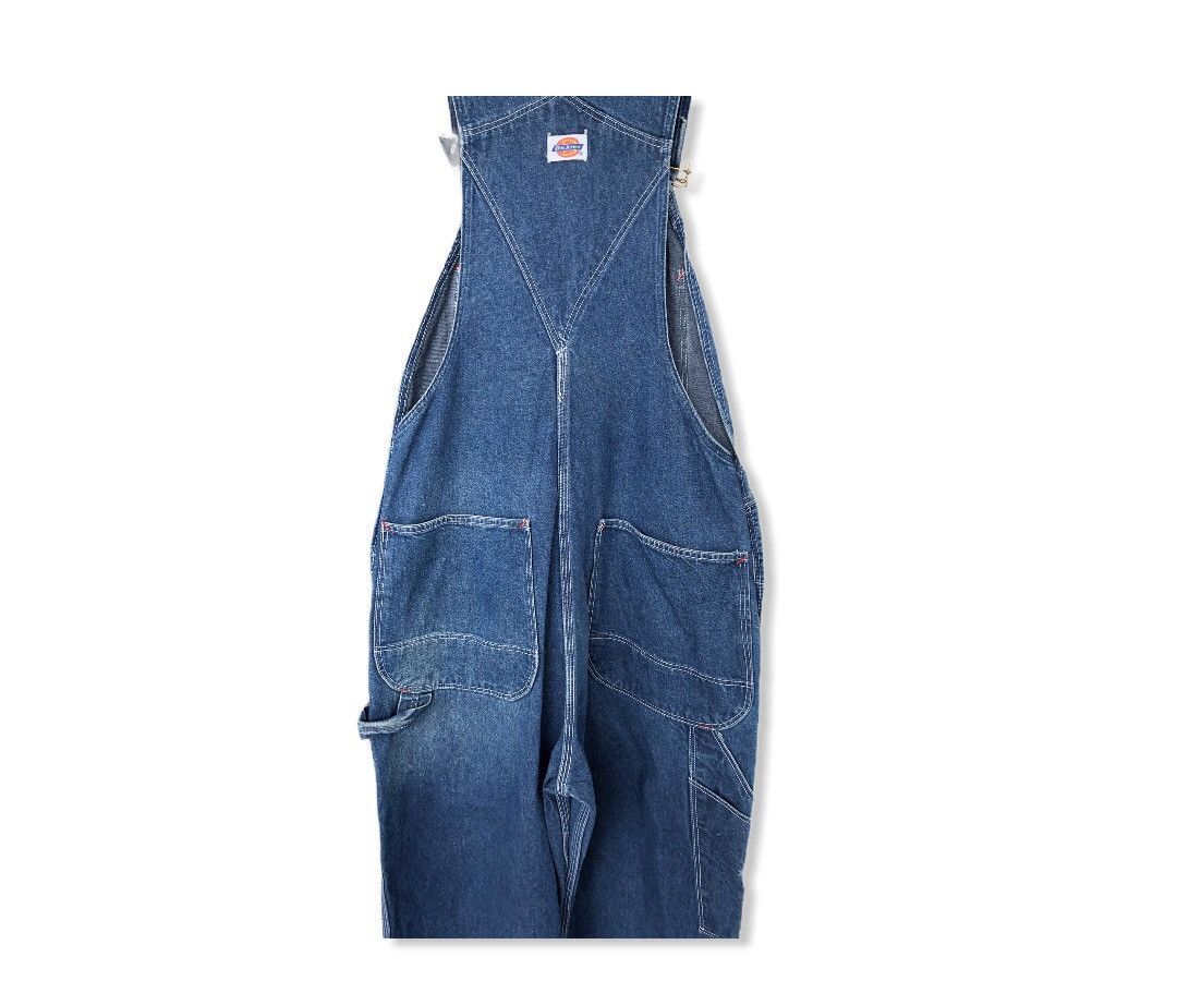 Dickies Vintage Dickies Denim Workers Overall Size US 33 - 5 Thumbnail