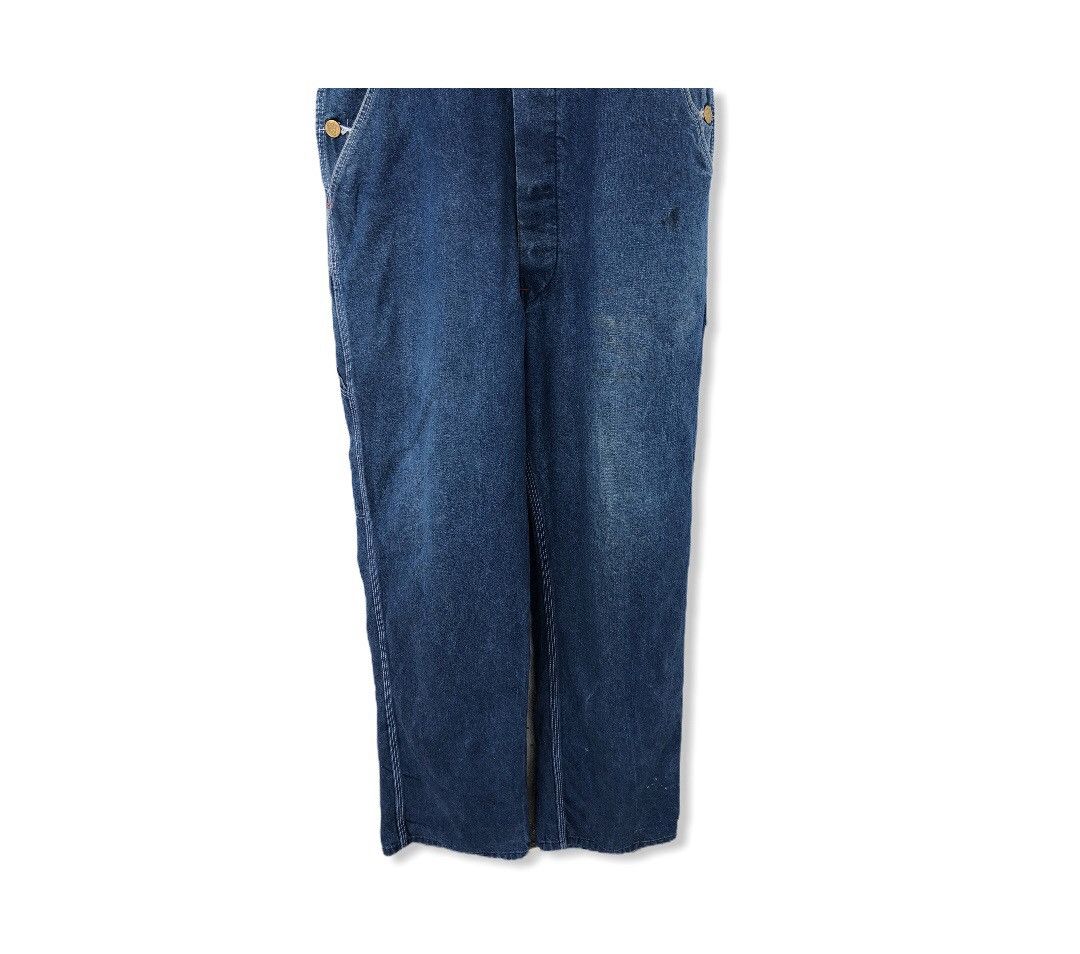 Dickies Vintage Dickies Denim Workers Overall Size US 33 - 3 Thumbnail