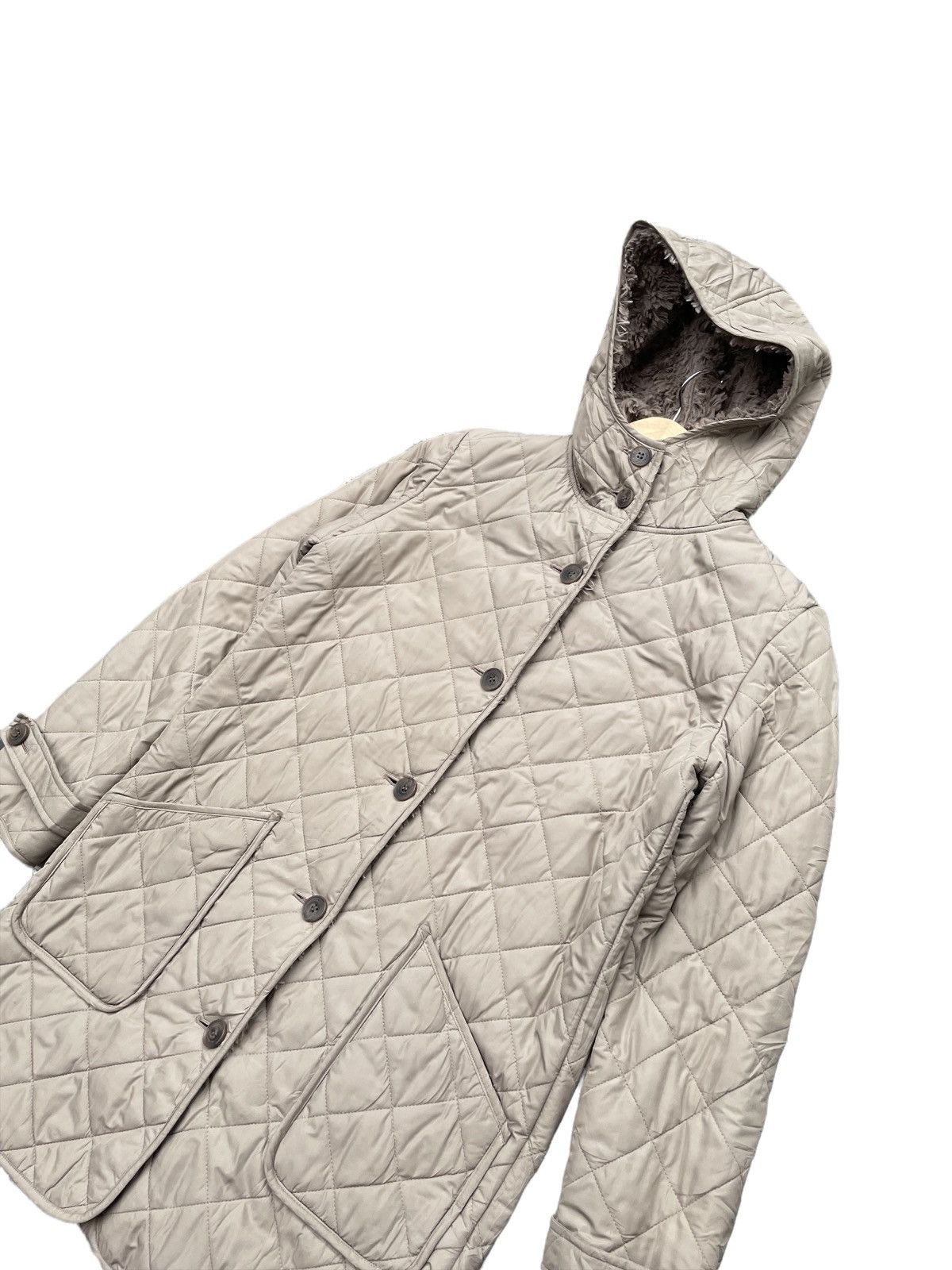 Japanese Brand Lautreamont Quilted Long Jacket Size M / US 6-8 / IT 42-44 - 4 Thumbnail