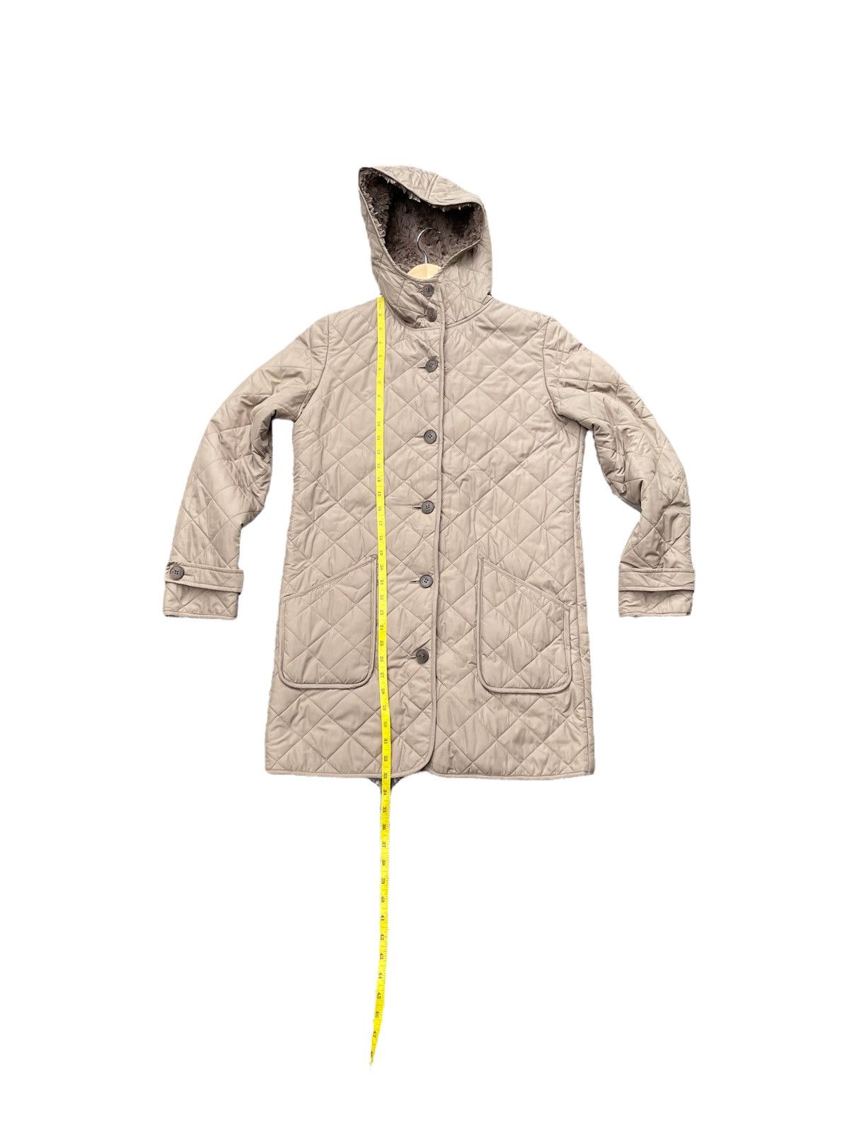 Japanese Brand Lautreamont Quilted Long Jacket Size M / US 6-8 / IT 42-44 - 3 Thumbnail