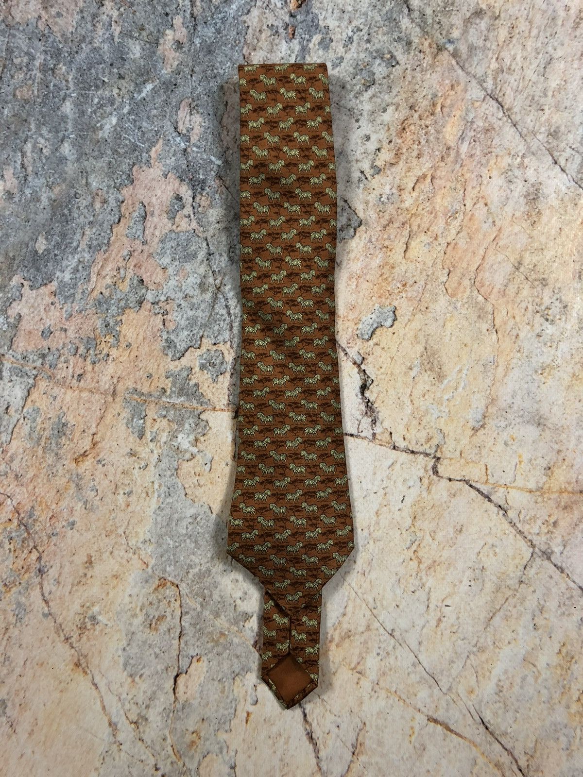 Hermes Hermes silk tie animal zebra Size ONE SIZE - 3 Thumbnail