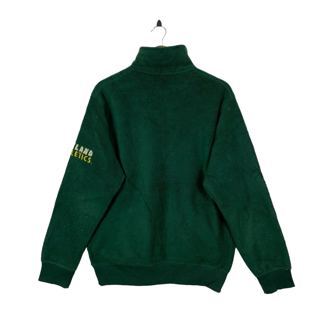 MLB × Vintage Vintage Oakland Athletic Half Zip Fleece Sweater Size US XL / EU 56 / 4 - 5 Thumbnail