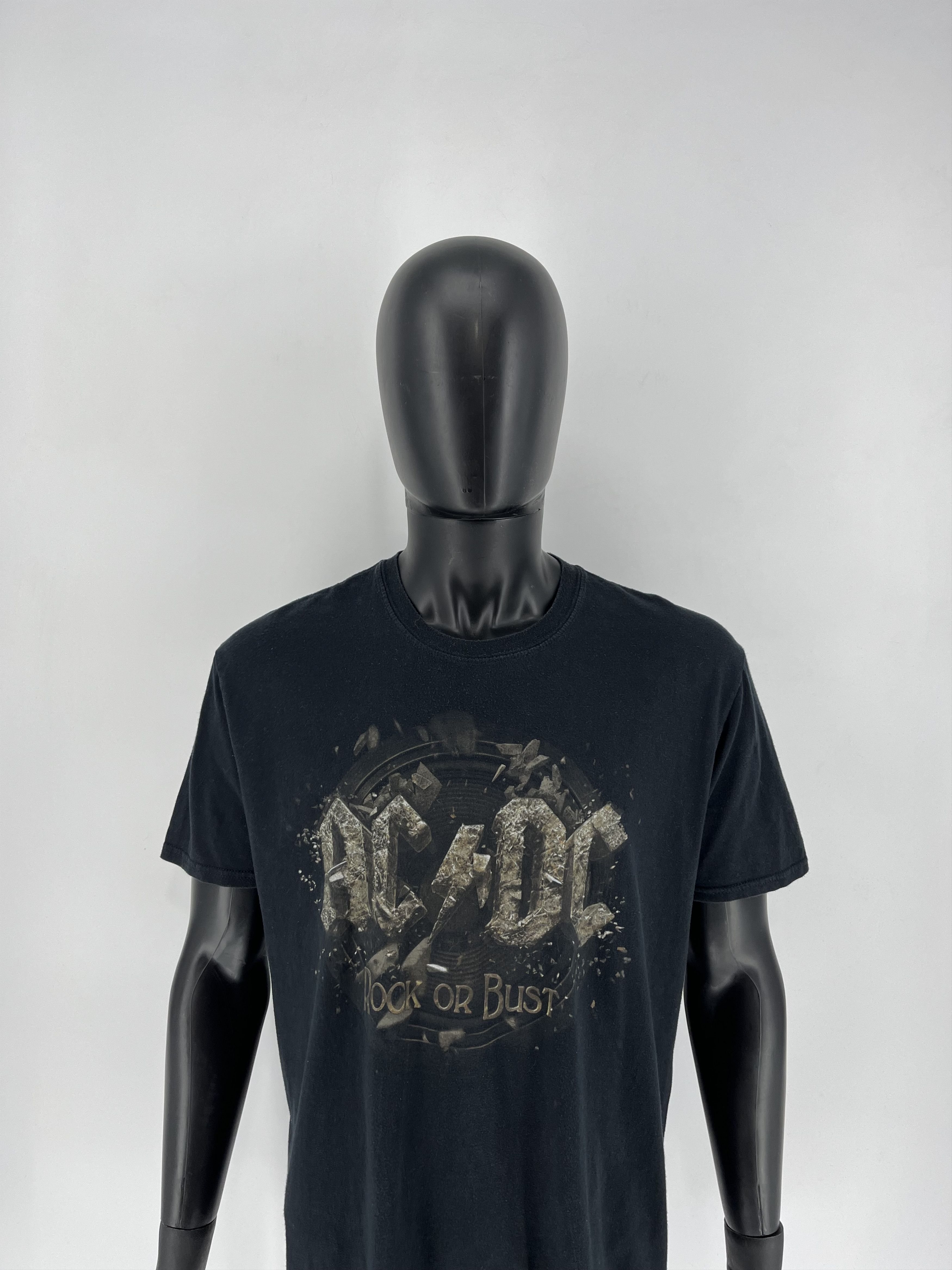 AC/DC × Band Tees ACDC Rock or Bust Heavy Metal Rock T-Shirt Like Size US XL / EU 56 / 4 - 7 Thumbnail