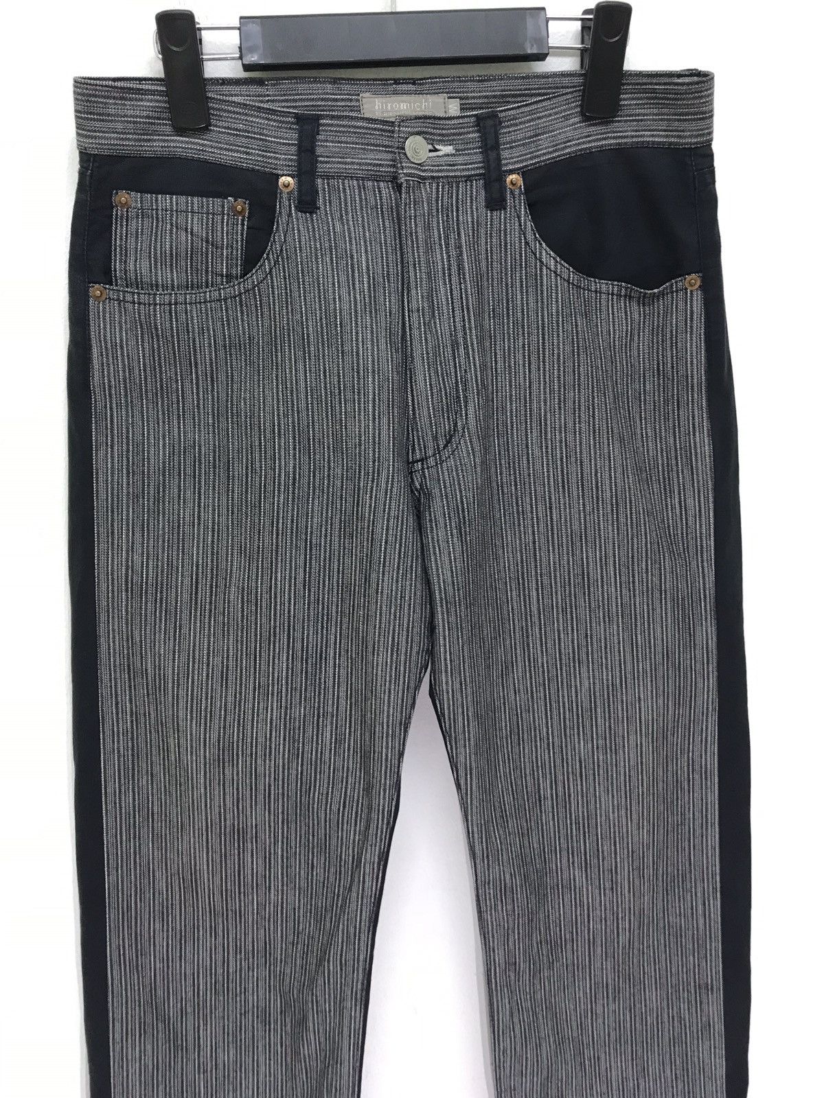 Japanese Brand Hiromichi Nakano Casual Pant Two Tones Herringbones Regular Size US 31 - 1 Thumbnail