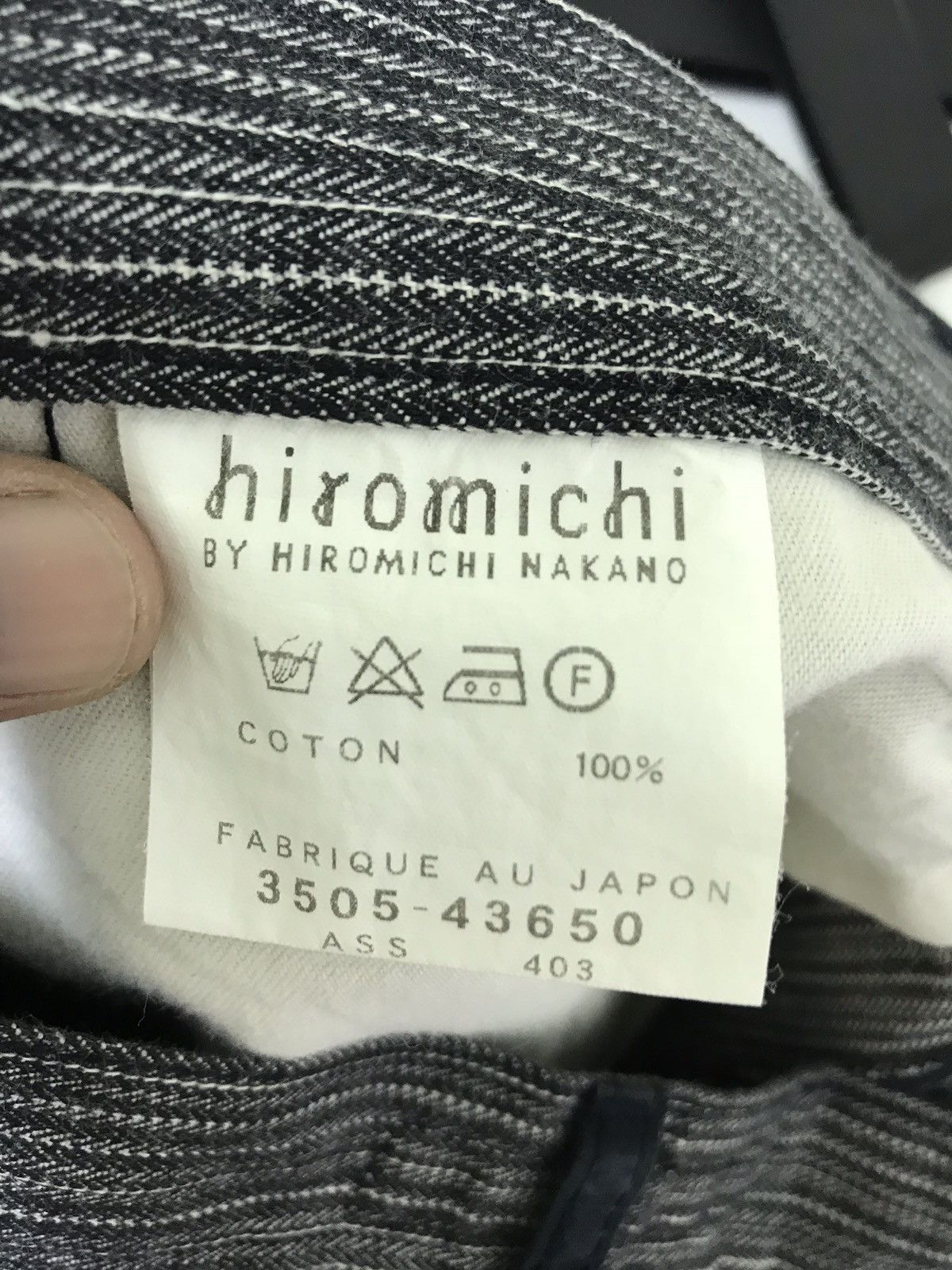 Japanese Brand Hiromichi Nakano Casual Pant Two Tones Herringbones Regular Size US 31 - 9 Thumbnail