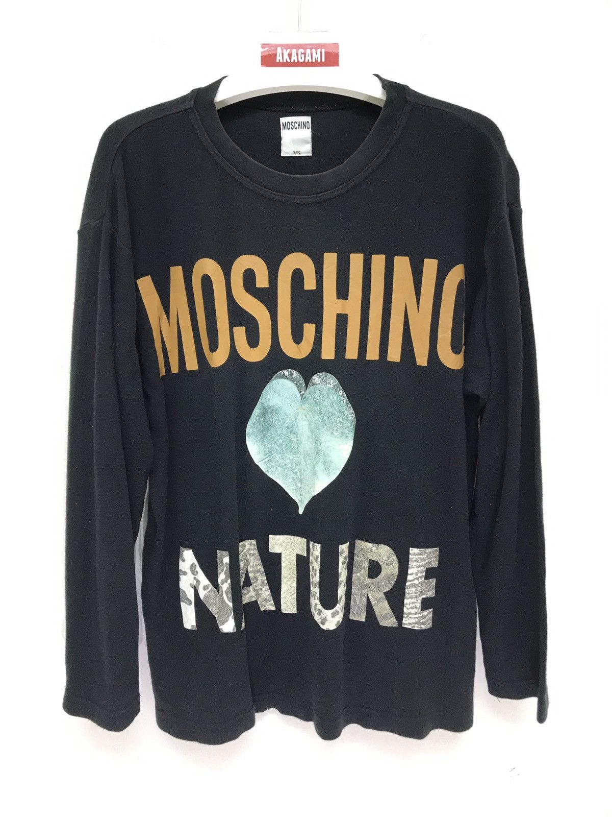 Moschino ❤Moschino Long Sleeve Shirt Spell Out Black Size US M / EU 48-50 / 2 - 1 Thumbnail