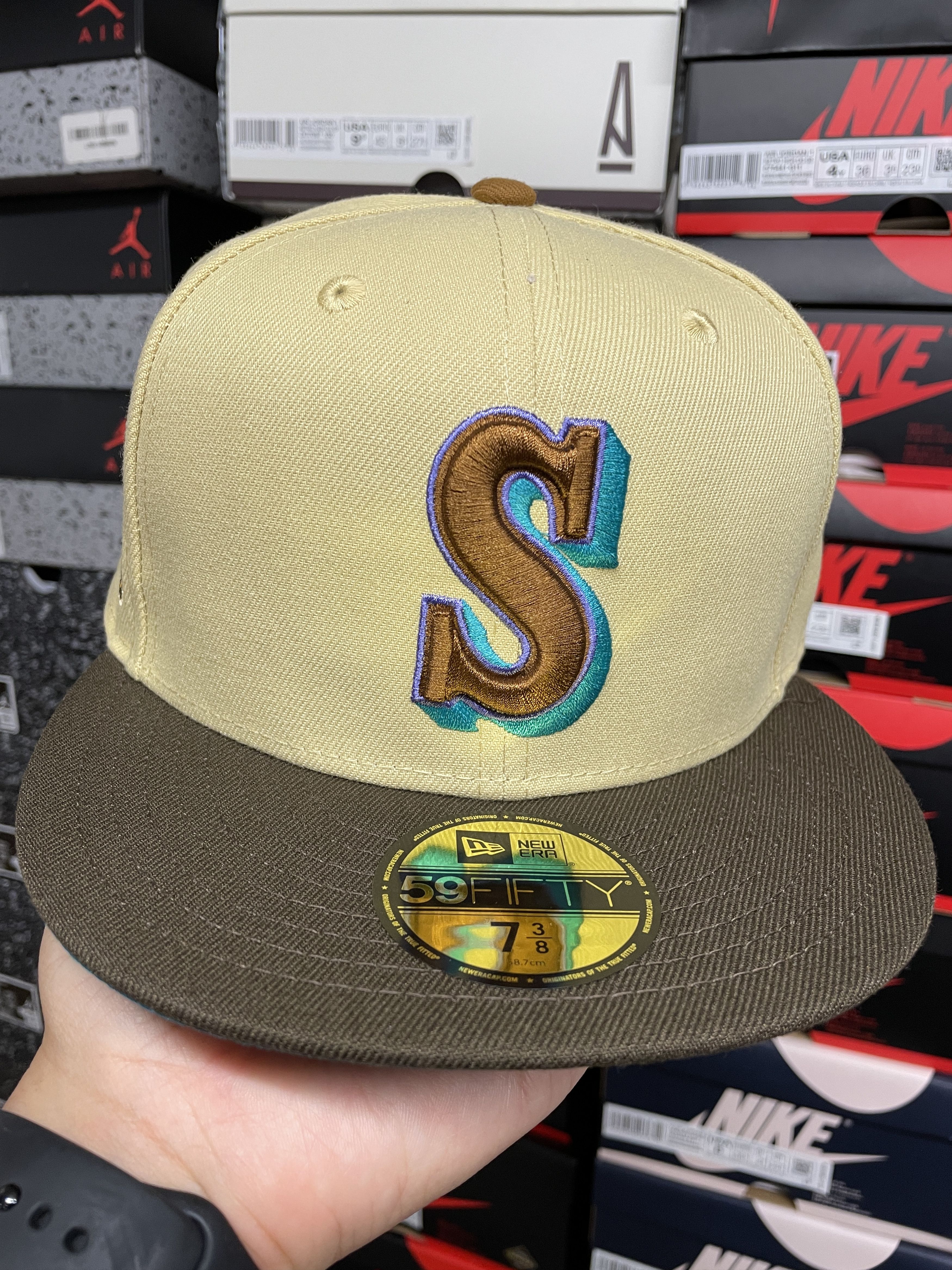 MLB × New Era 7 3/8 Worlds Fair Seattle Mariners Two Tone 30th Regulatory Size ONE SIZE - 2 Thumbnail