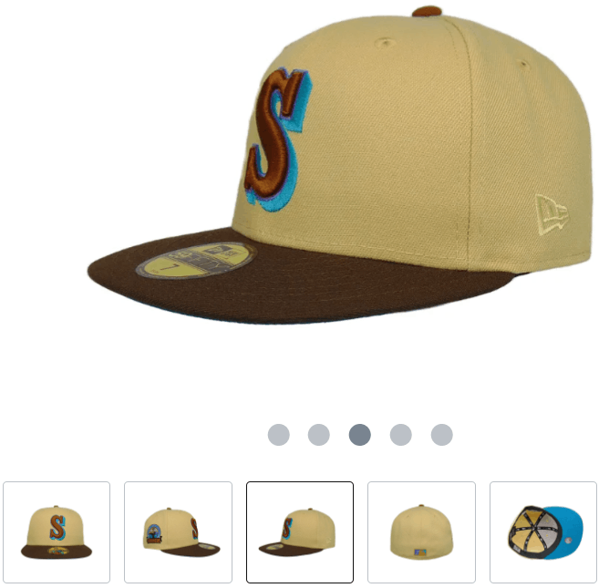 MLB × New Era 7 3/8 Worlds Fair Seattle Mariners Two Tone 30th Regulatory Size ONE SIZE - 10 Thumbnail