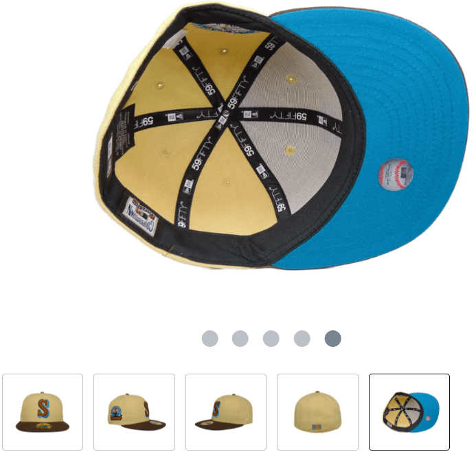 MLB × New Era 7 3/8 Worlds Fair Seattle Mariners Two Tone 30th Regulatory Size ONE SIZE - 12 Thumbnail