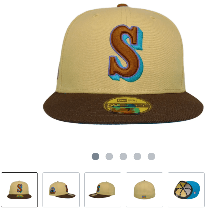 MLB × New Era 7 3/8 Worlds Fair Seattle Mariners Two Tone 30th Regulatory Size ONE SIZE - 9 Thumbnail