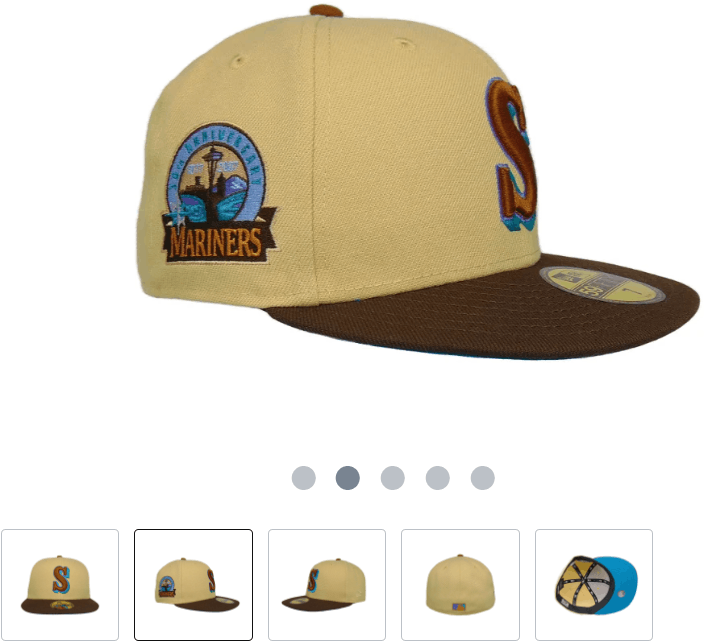 MLB × New Era 7 3/8 Worlds Fair Seattle Mariners Two Tone 30th Regulatory Size ONE SIZE - 8 Thumbnail