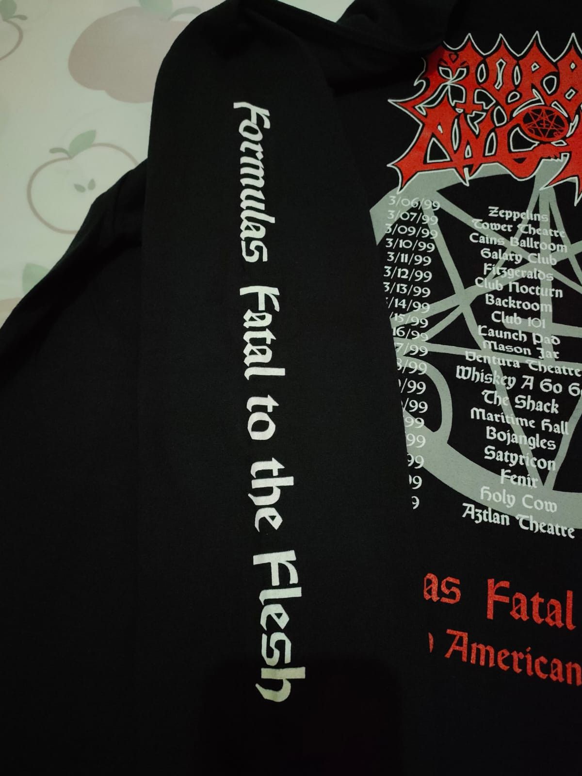 Morbid Angel Fatal Formulas American Tour 1999, image size:1200x1600