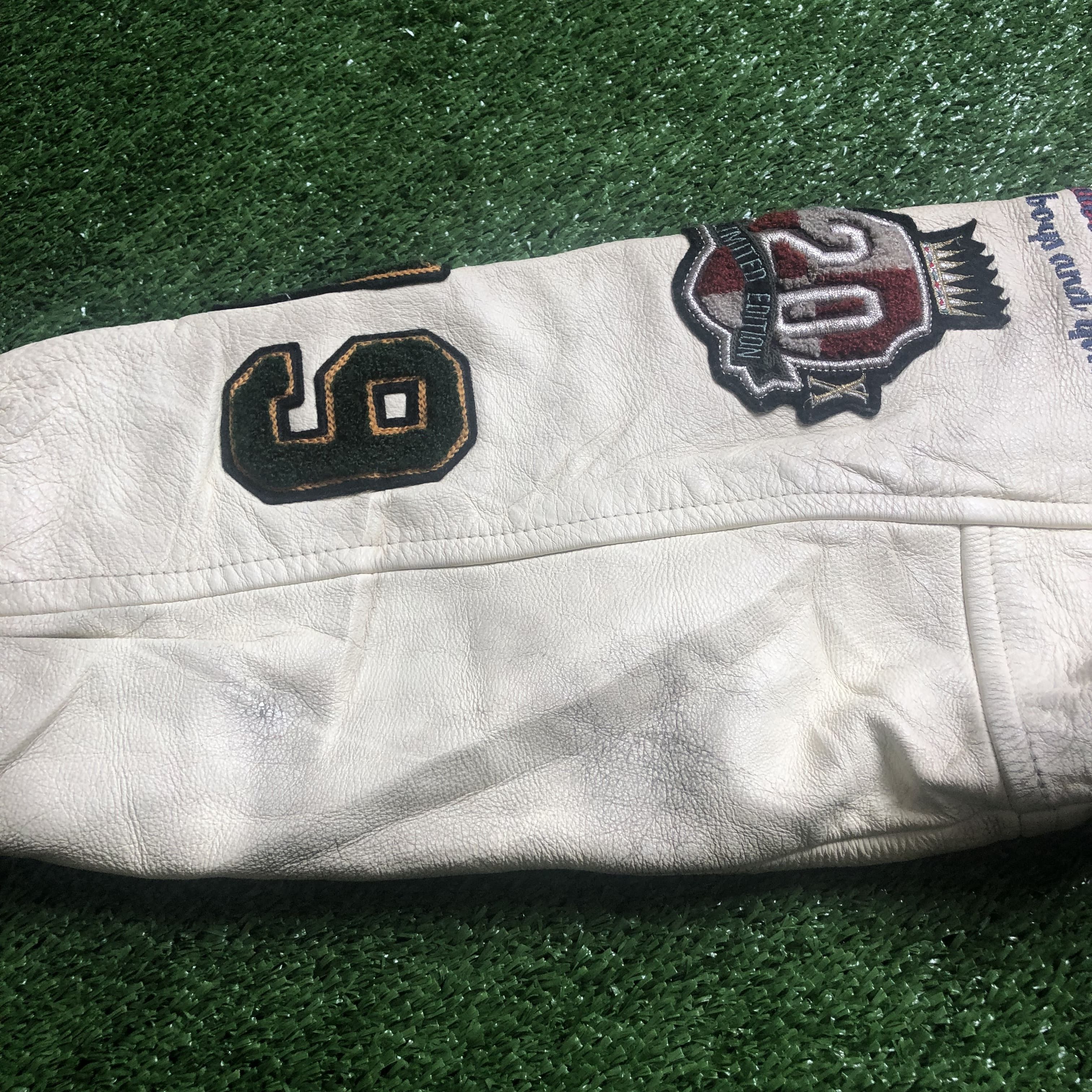 Vintage Vintage Ixi:z Baseball Hybrid Leather Varsity Jacket Size US L / EU 52-54 / 3 - 9 Thumbnail