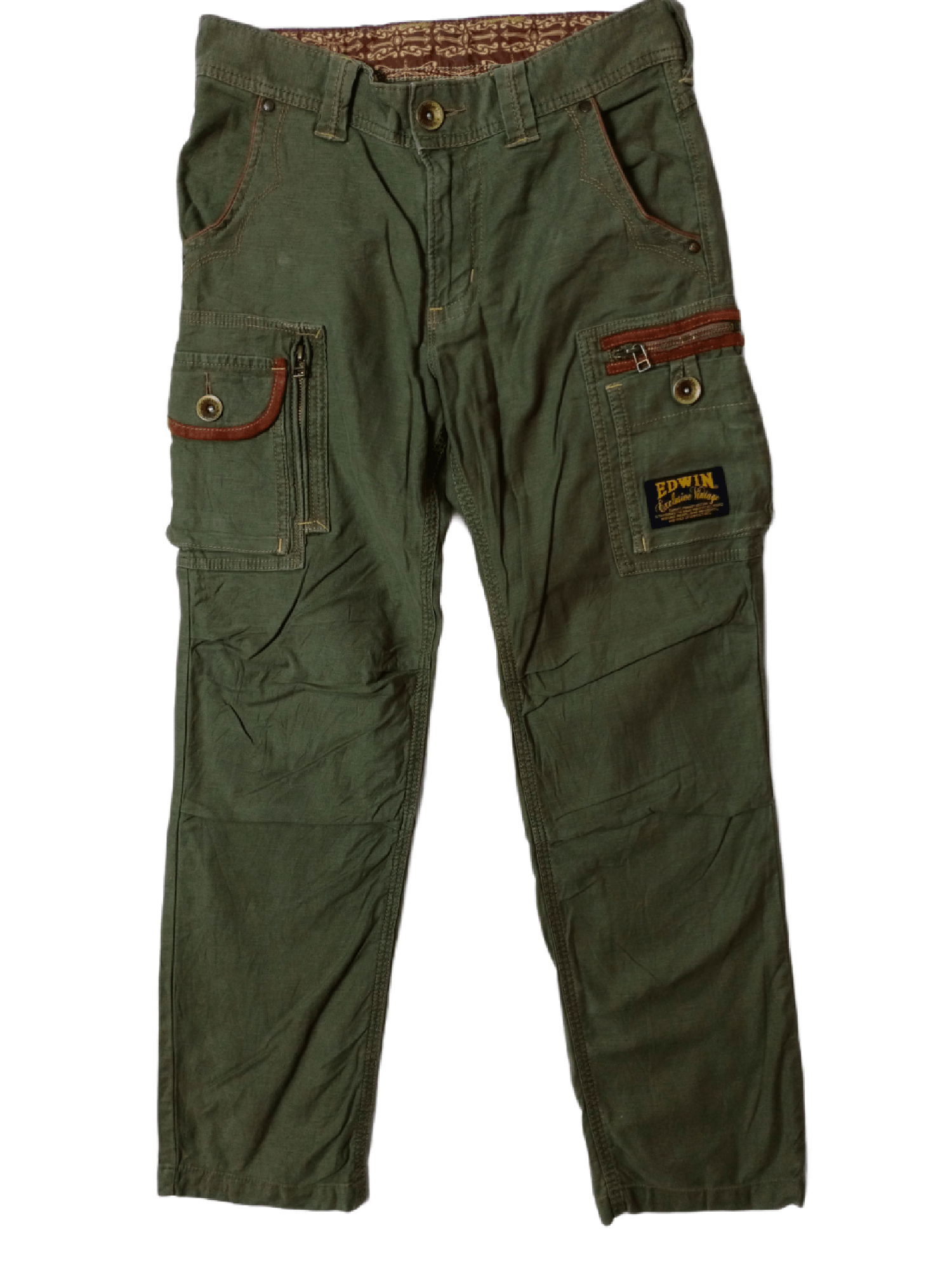 Edwin × Japanese Brand × Seditionaries Edwin Bondage Style Tactical Multipocket Cargo Pant Size US 29 - 1 Thumbnail