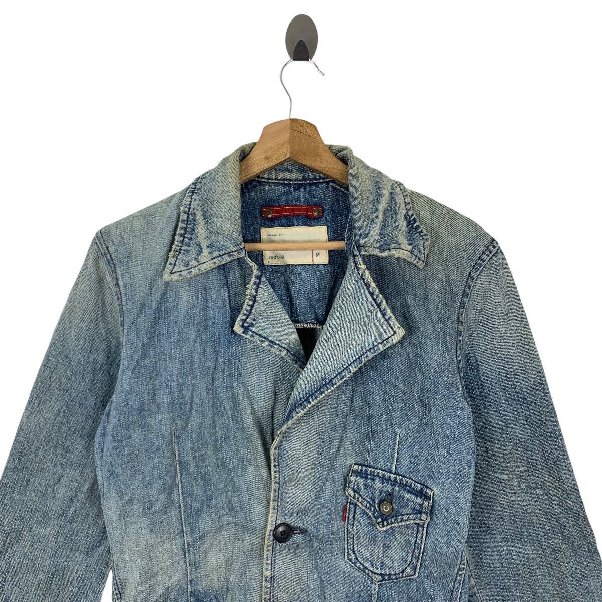Levi's × Vintage Vintage Levis Redloop Denim Button Jacket Size US M / EU 48-50 / 2 - 2 Thumbnail