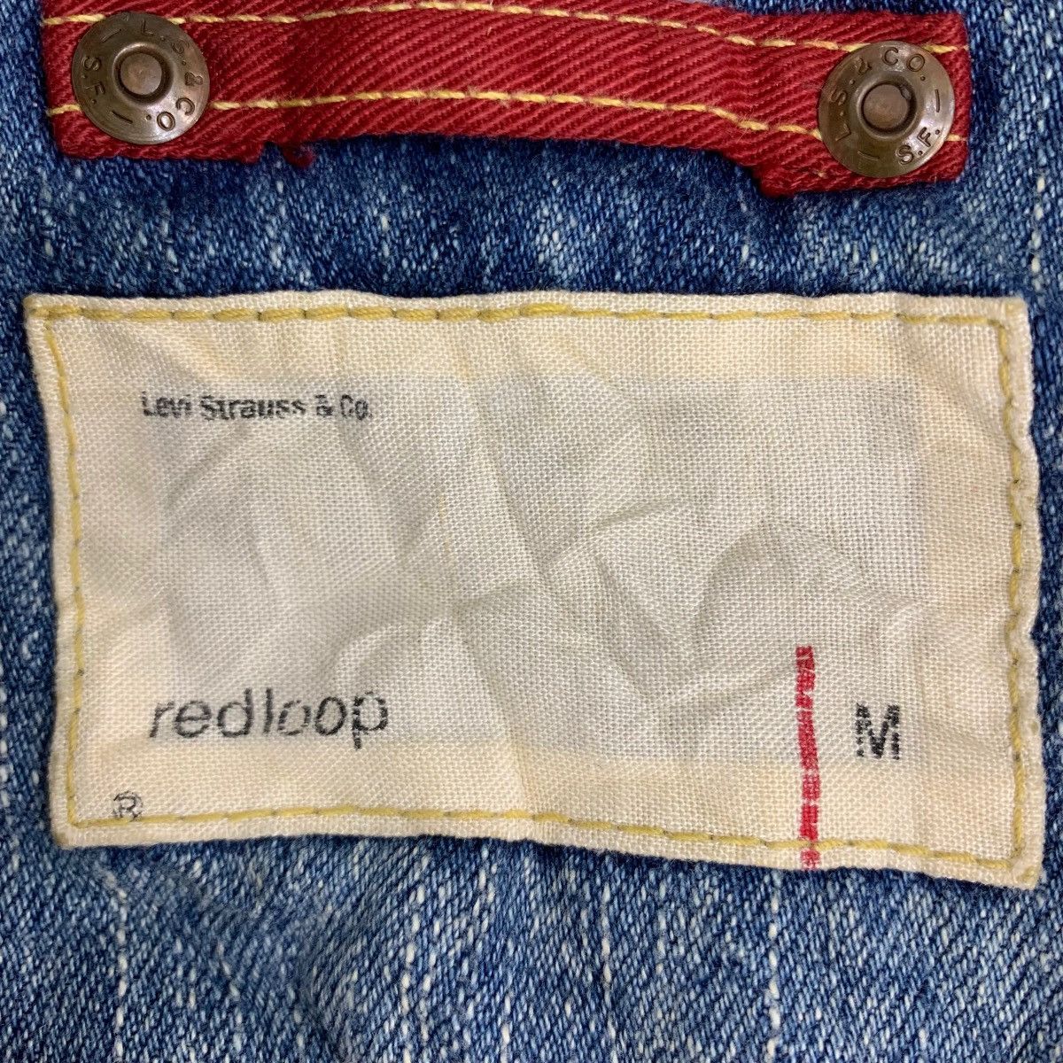 Levi's × Vintage Vintage Levis Redloop Denim Button Jacket Size US M / EU 48-50 / 2 - 5 Thumbnail