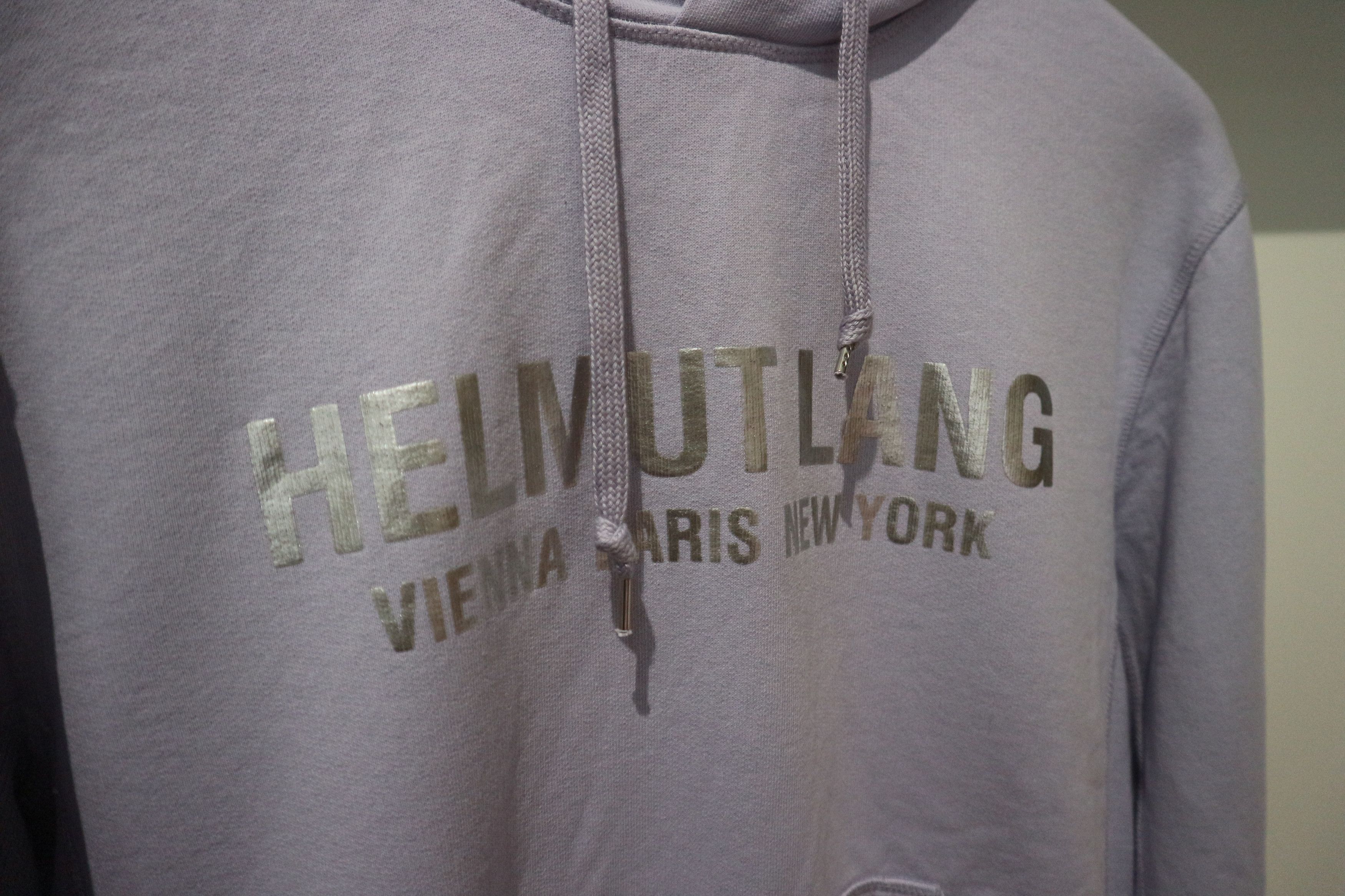 Helmut Lang metallic logo print hoodie Size US XXS / EU 40 - 6 Thumbnail