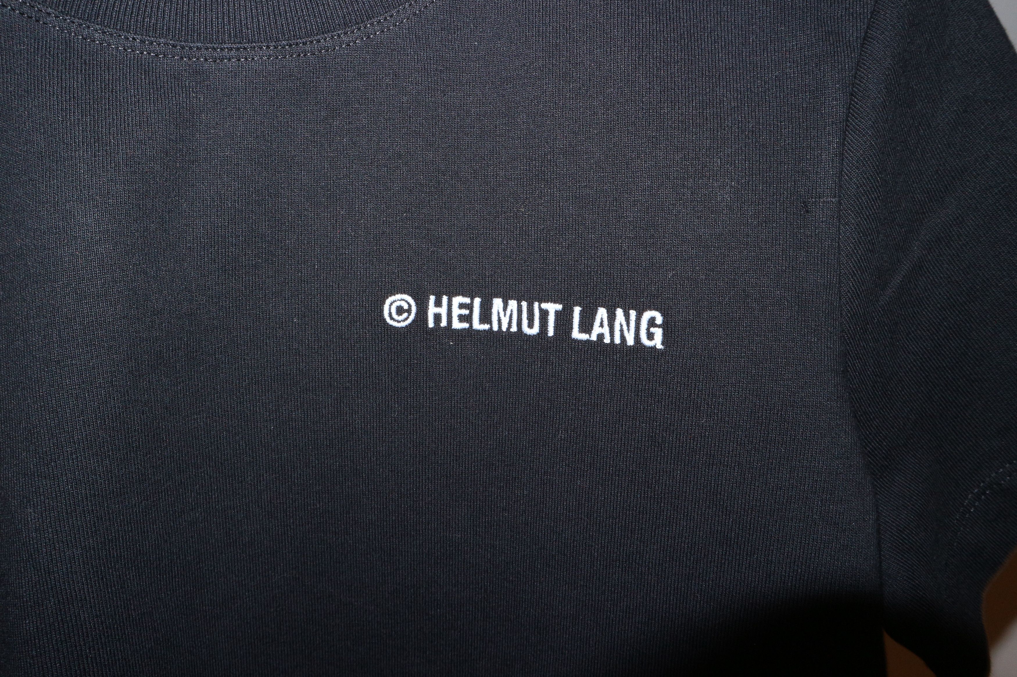 Helmut Lang Embroidered logo tshirt (womens style) Size L / US 10 / IT 46 - 2 Thumbnail