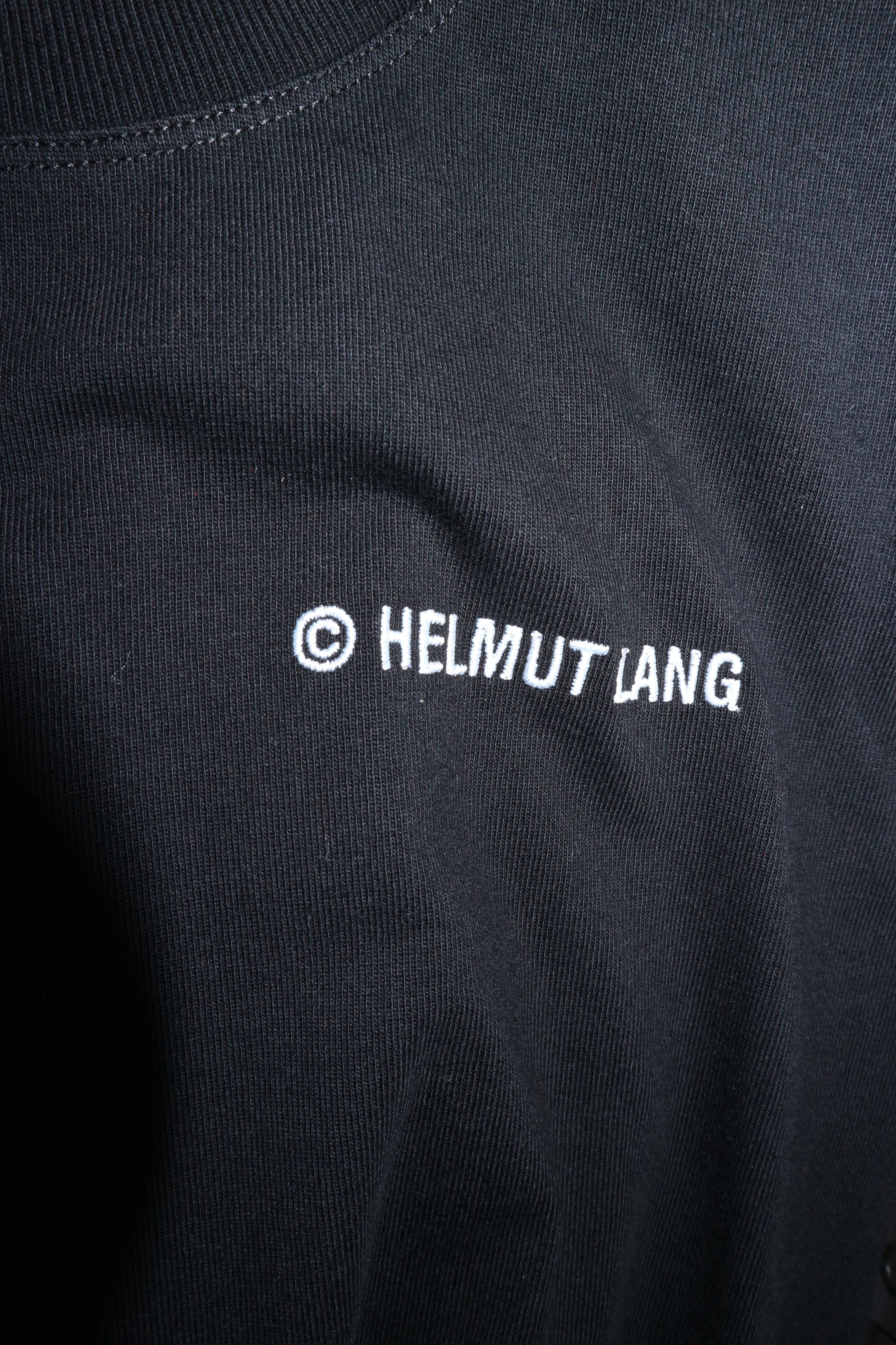 Helmut Lang Embroidered logo tshirt (womens style) Size L / US 10 / IT 46 - 8 Thumbnail