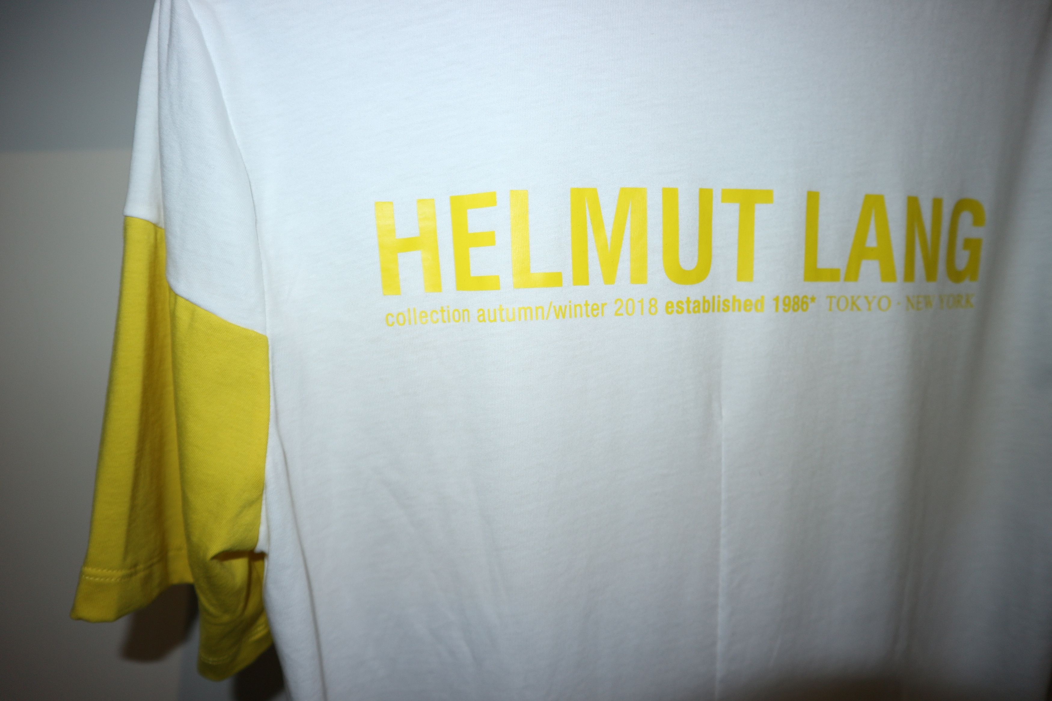 Helmut Lang logo print insert t-shirt Size US M / EU 48-50 / 2 - 8 Thumbnail