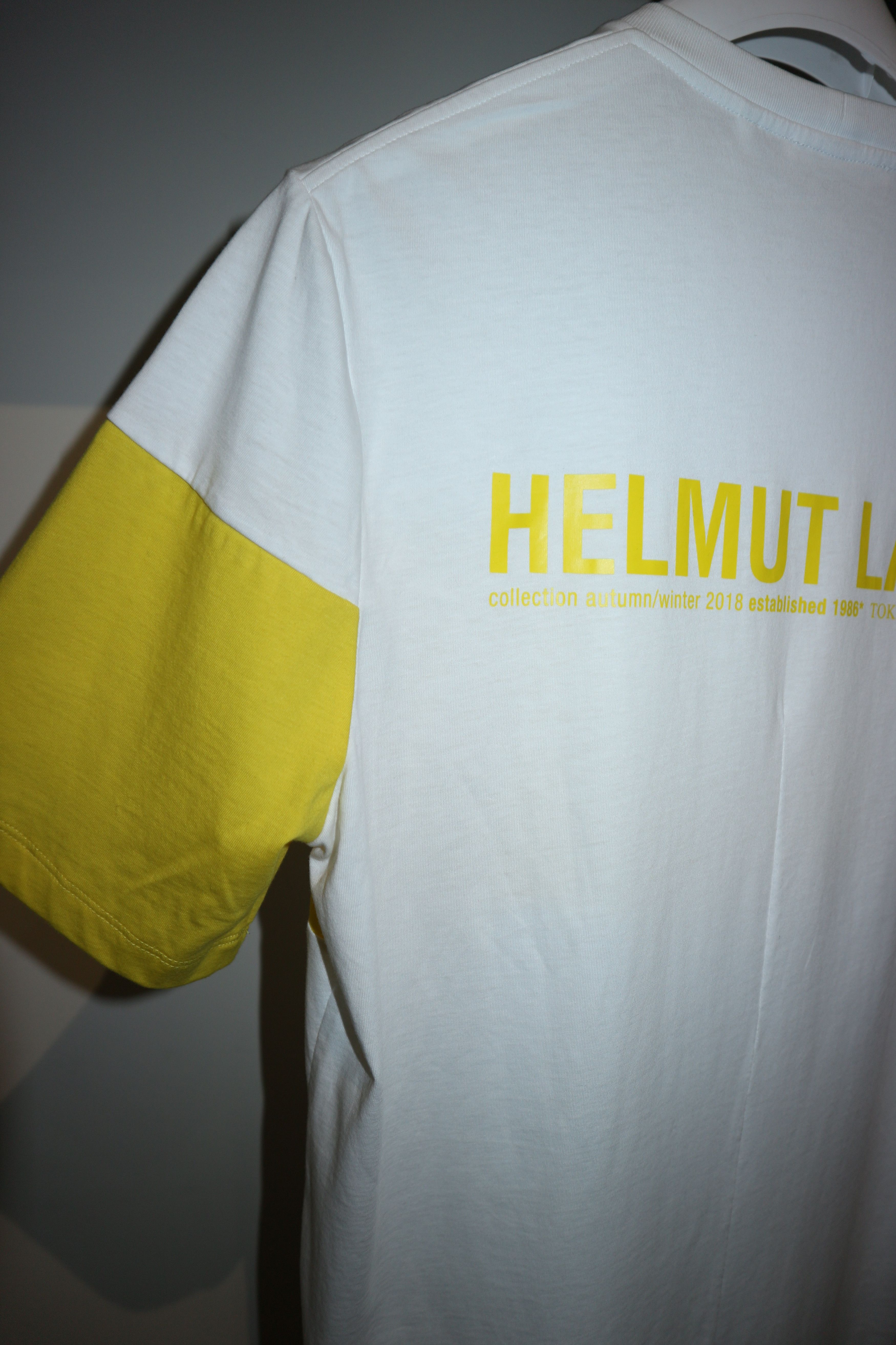 Helmut Lang logo print insert t-shirt Size US M / EU 48-50 / 2 - 7 Thumbnail