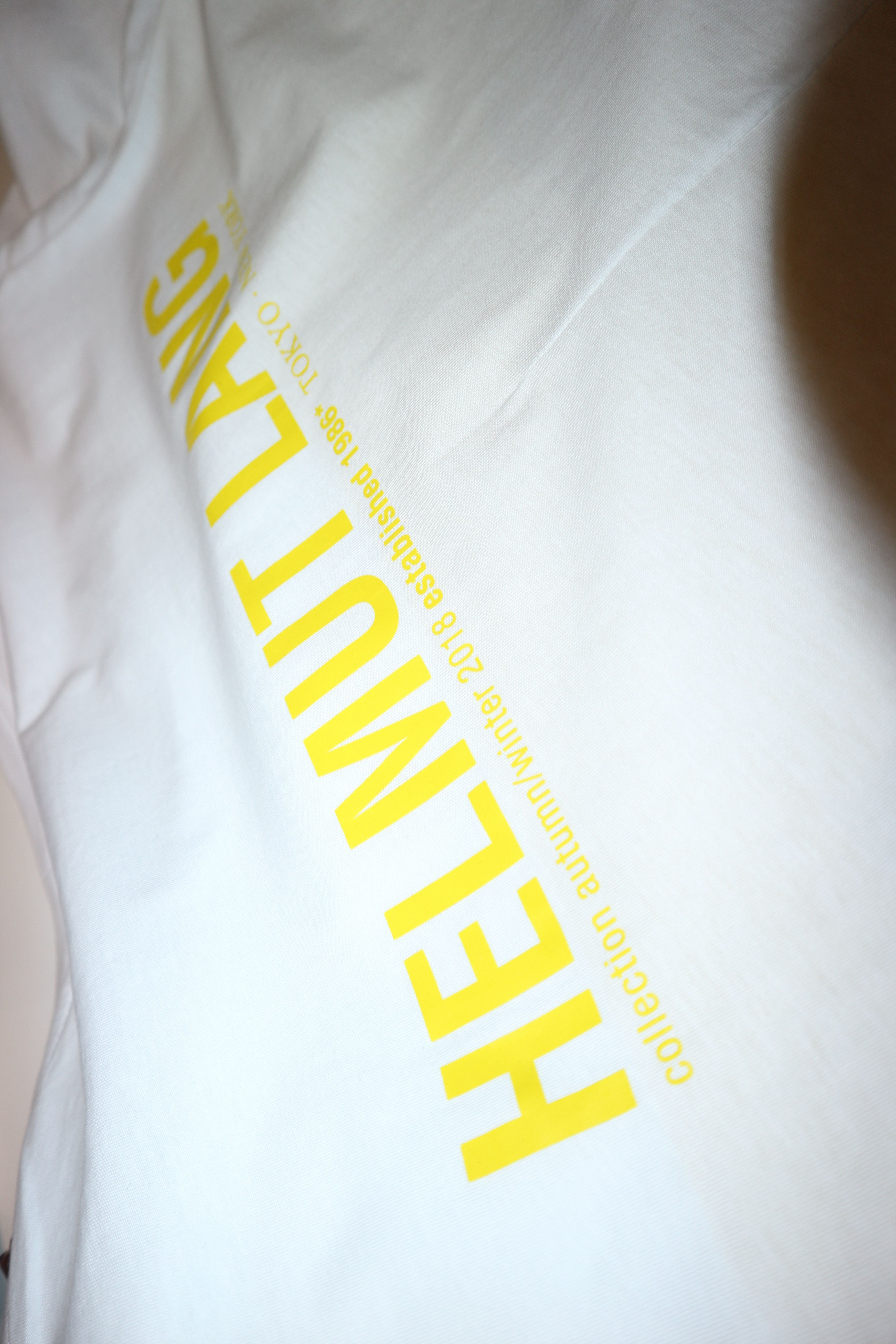 Helmut Lang logo print insert t-shirt Size US M / EU 48-50 / 2 - 10 Thumbnail