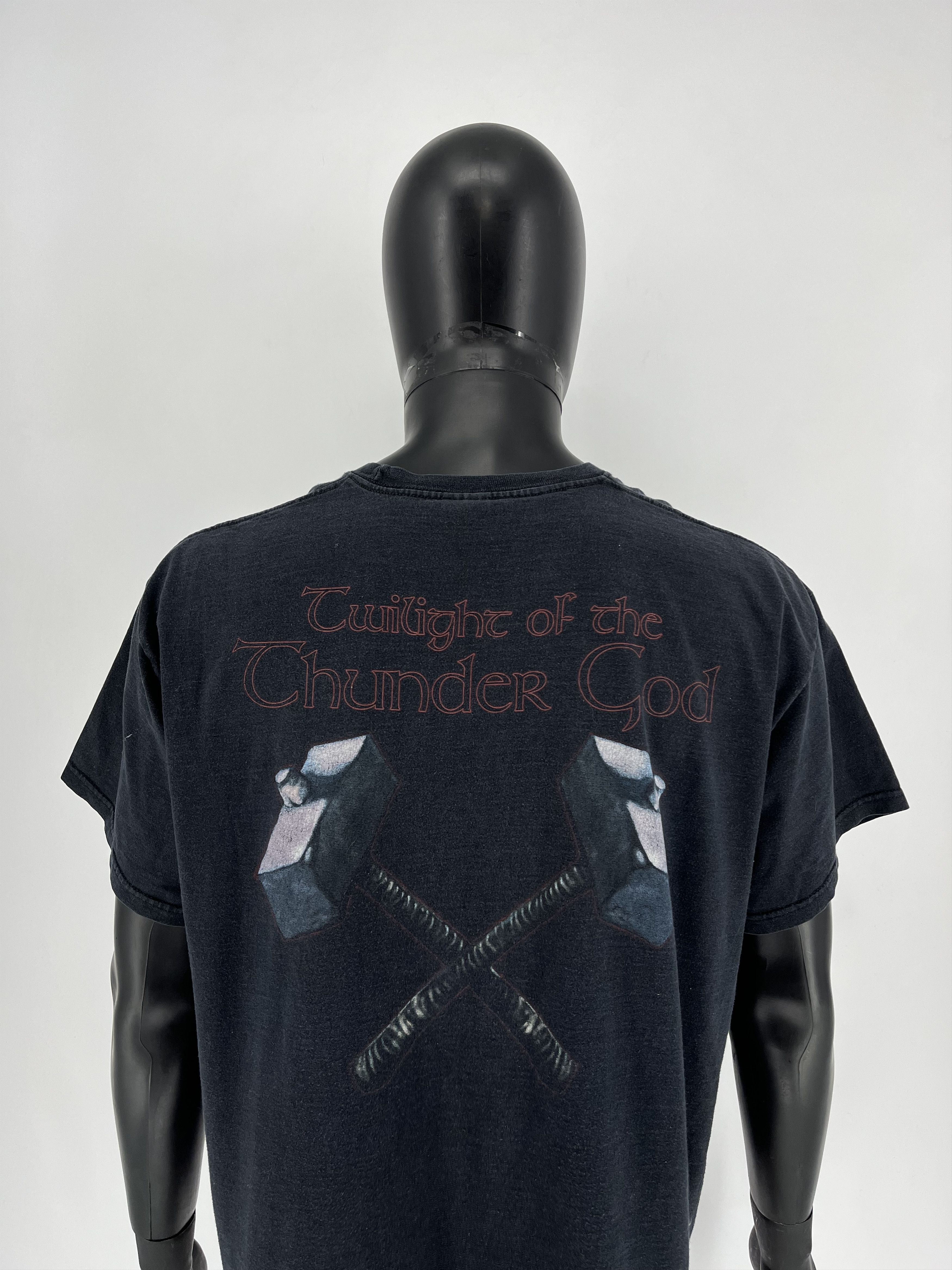 Band Tees Vintage Amon Amarth Tee Thrashed Washed Distressed 90s Size US XL / EU 56 / 4 - 9 Thumbnail
