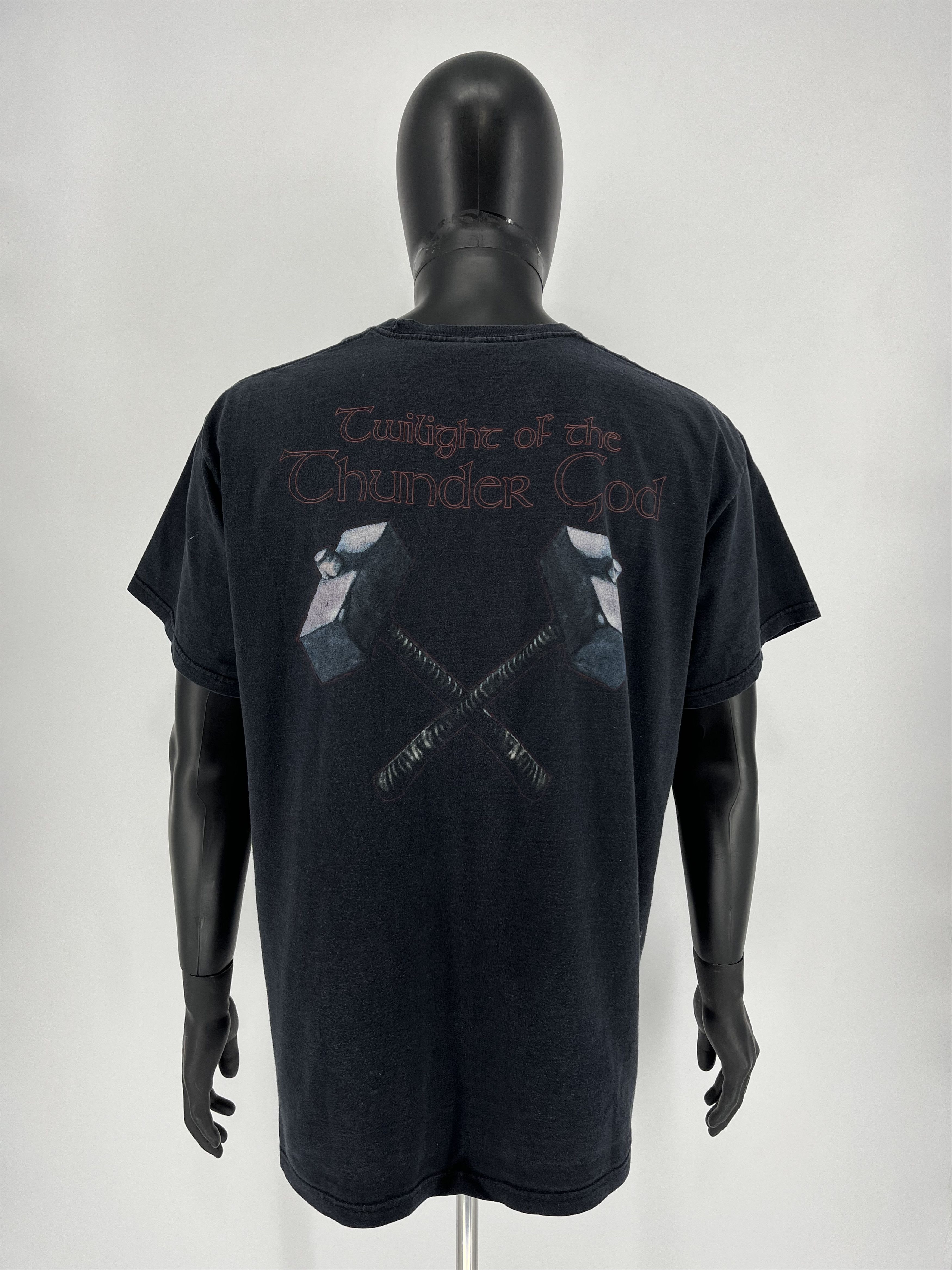 Band Tees Vintage Amon Amarth Tee Thrashed Washed Distressed 90s Size US XL / EU 56 / 4 - 8 Thumbnail