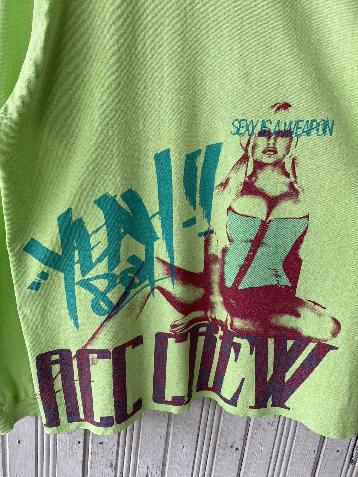 Japanese Brand Vintage Acc Tomi-e Sexy Is A Weapon Long Sleeve Size US XL / EU 56 / 4 - 4 Thumbnail