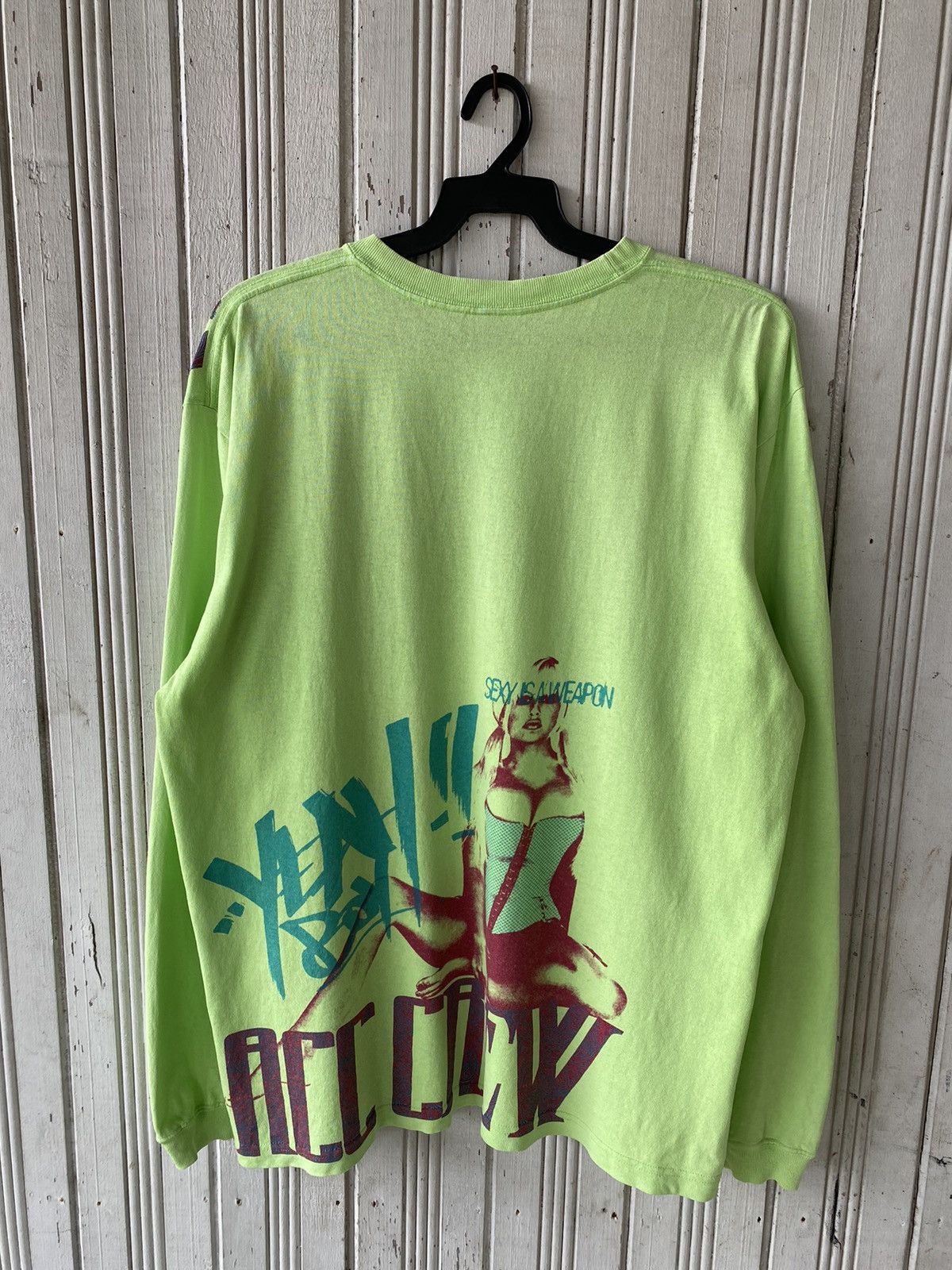 Japanese Brand Vintage Acc Tomi-e Sexy Is A Weapon Long Sleeve Size US XL / EU 56 / 4 - 2 Thumbnail