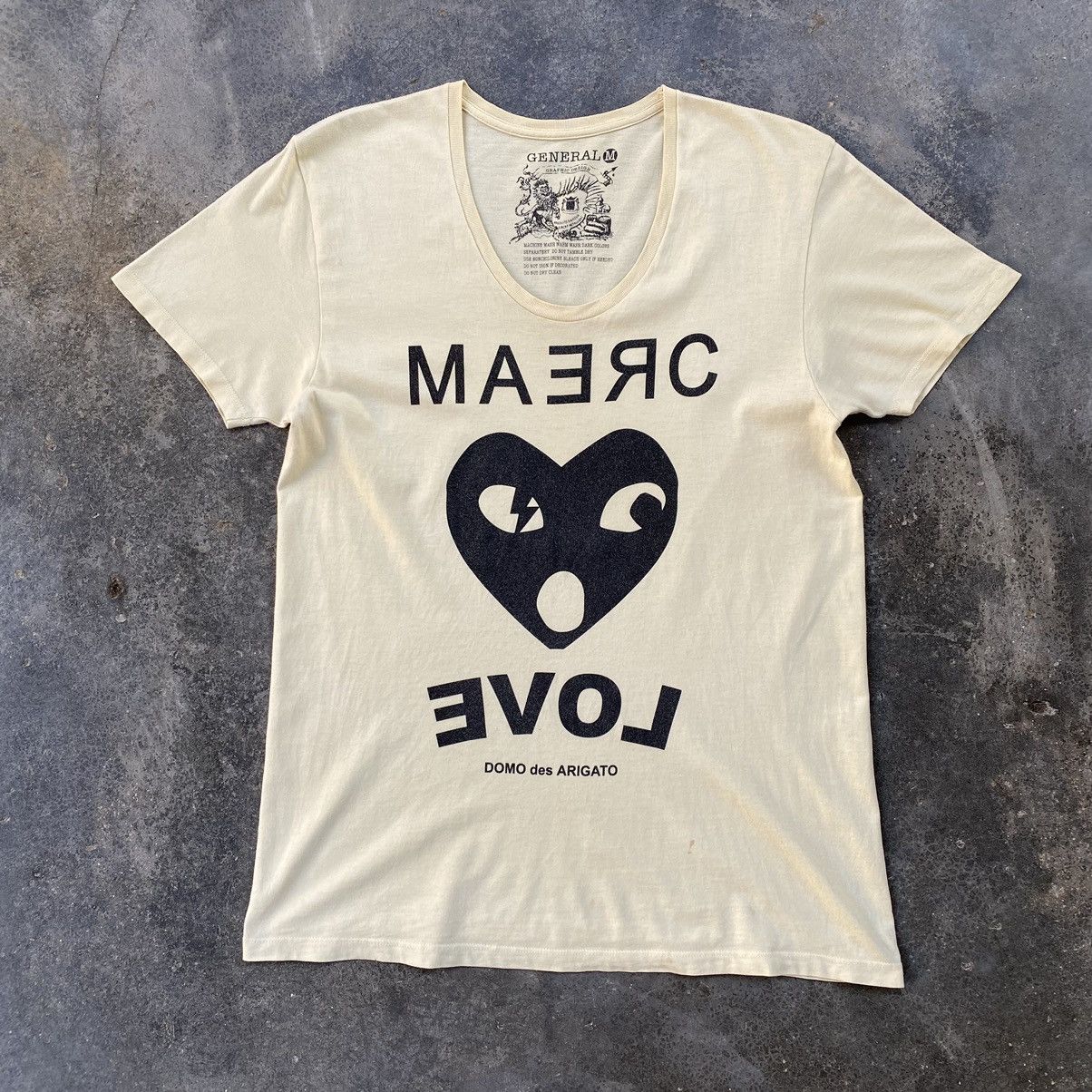 image of Designer Domo Des Arigato Japanese Tees in Yellow, Women's (Size Medium)