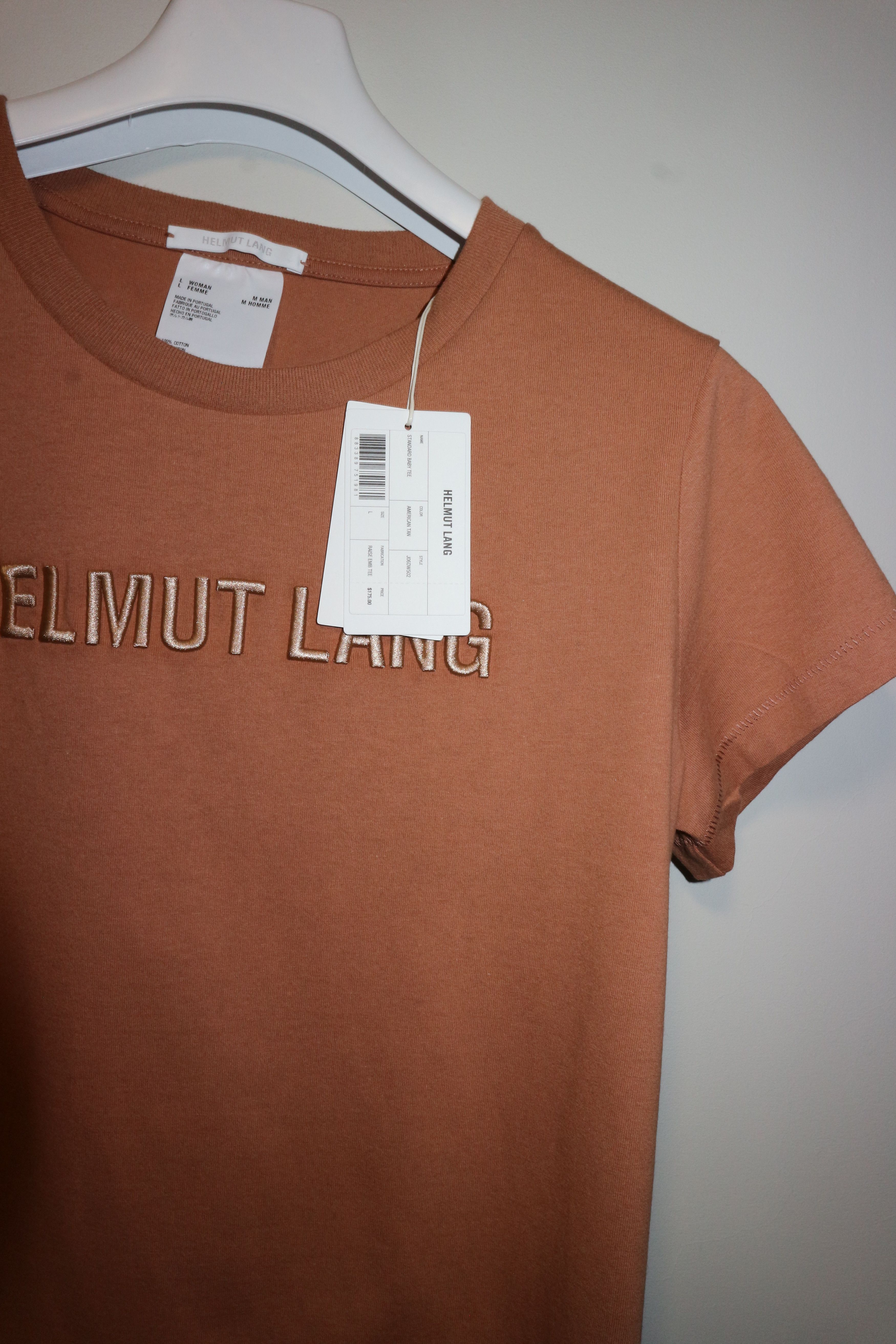 Helmut Lang Embroidered logo t-shirt Size L / US 10 / IT 46 - 4 Thumbnail