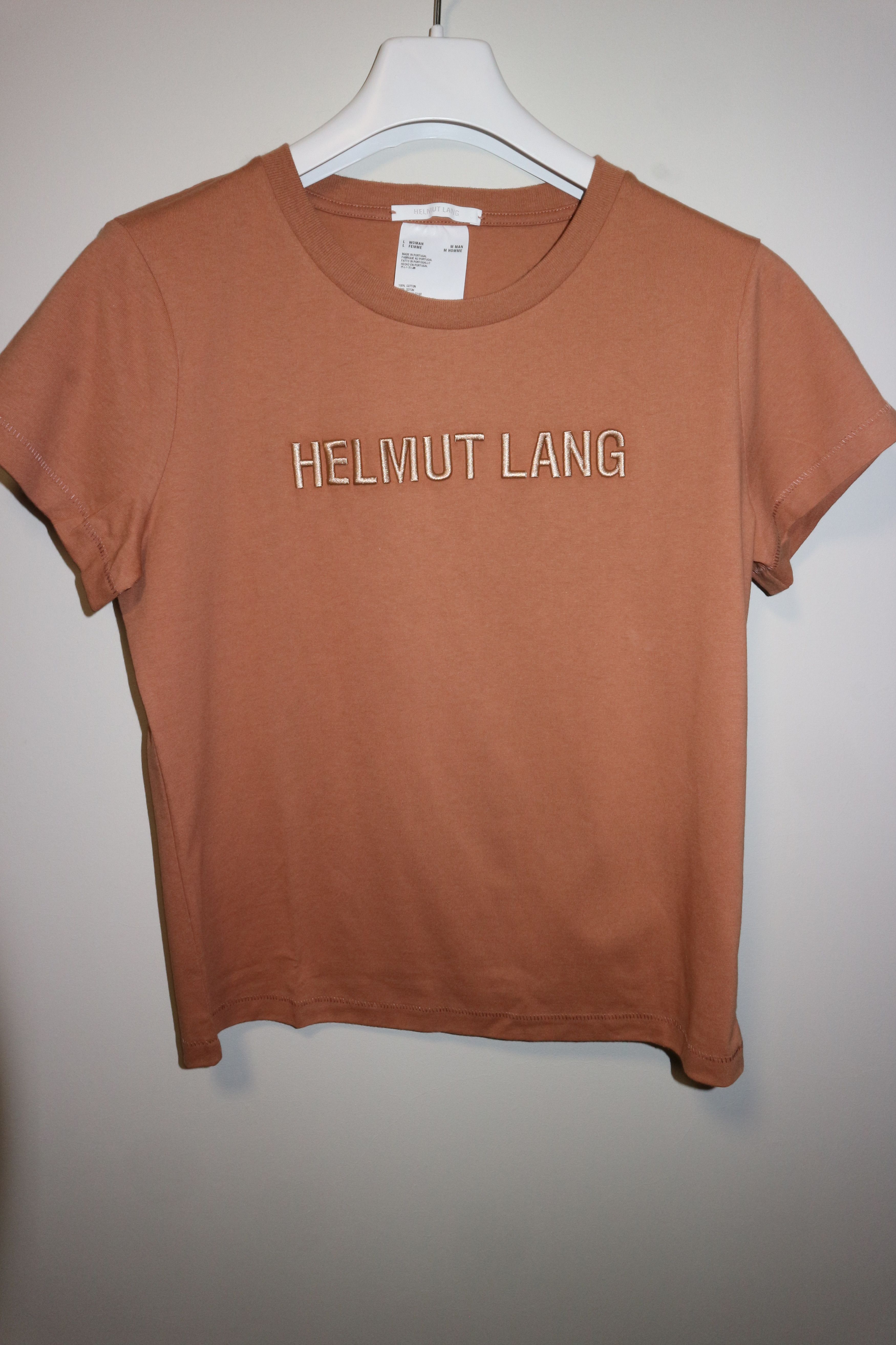 Helmut Lang Embroidered logo t-shirt Size L / US 10 / IT 46 - 1 Thumbnail
