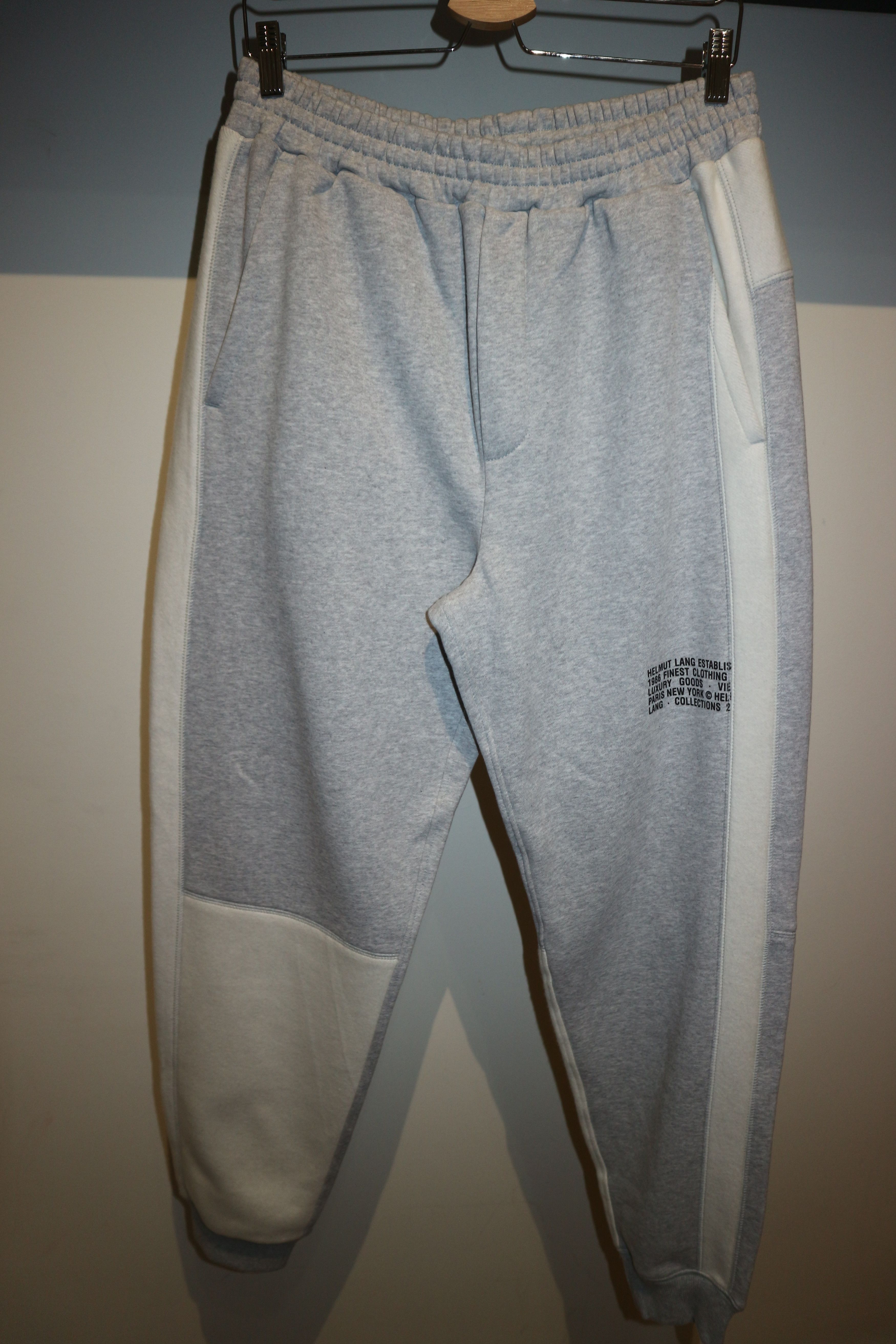 image of Helmut Lang Colorblock Jogger in Grey, Men's (Size 32)