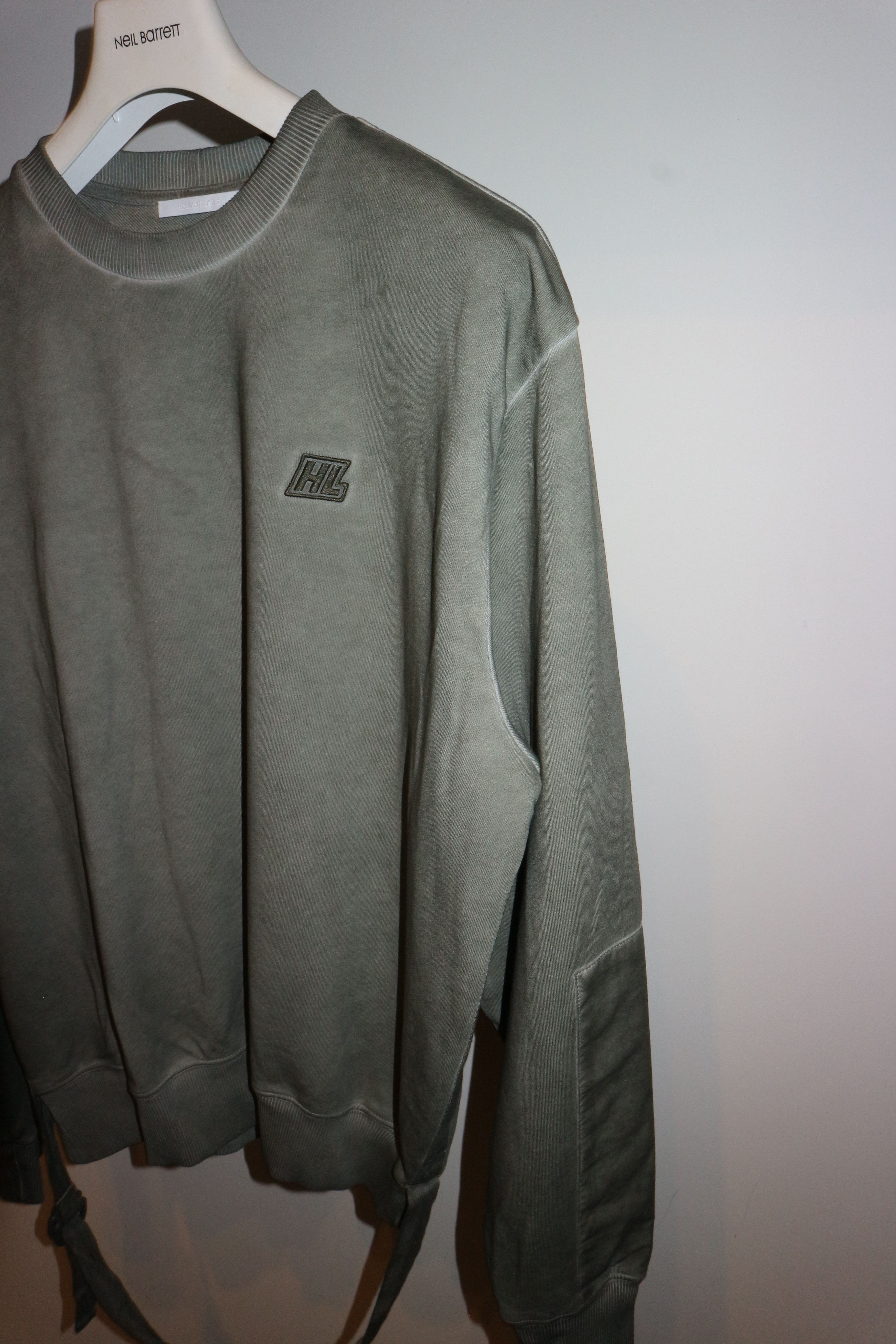 Helmut Lang Khaki military sweatshirt Size US M / EU 48-50 / 2 - 2 Thumbnail