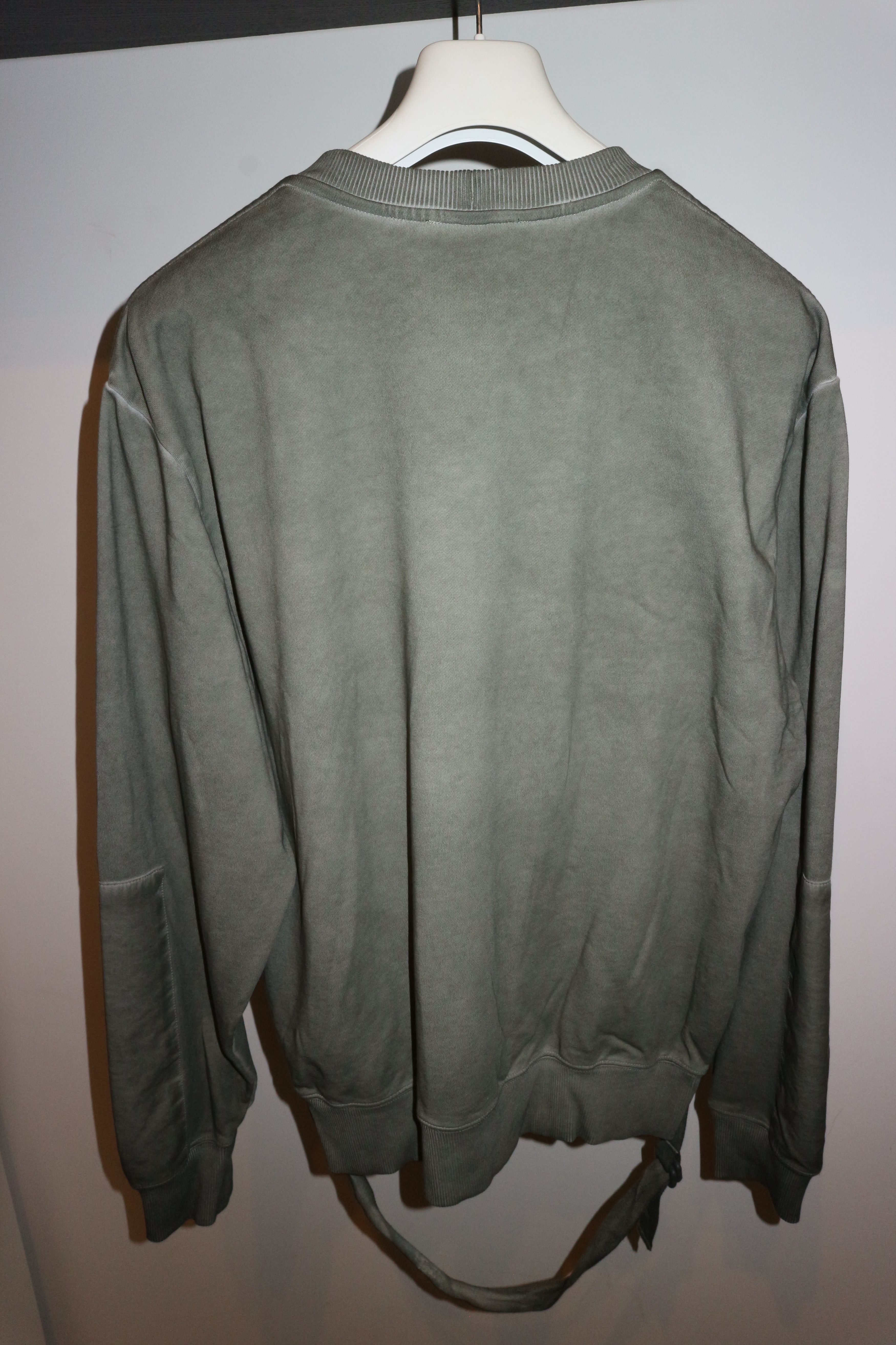 Helmut Lang Khaki military sweatshirt Size US M / EU 48-50 / 2 - 13 Thumbnail