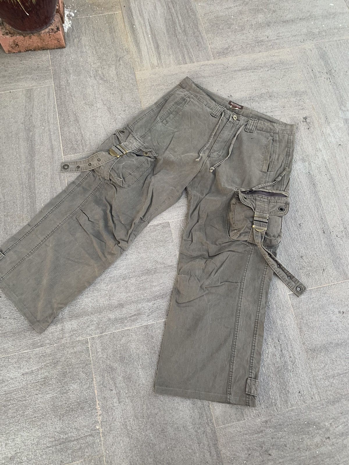Japanese Brand Abecolumbia Baggy Cargo Pants Size US 34 / EU 50 - 4 Thumbnail