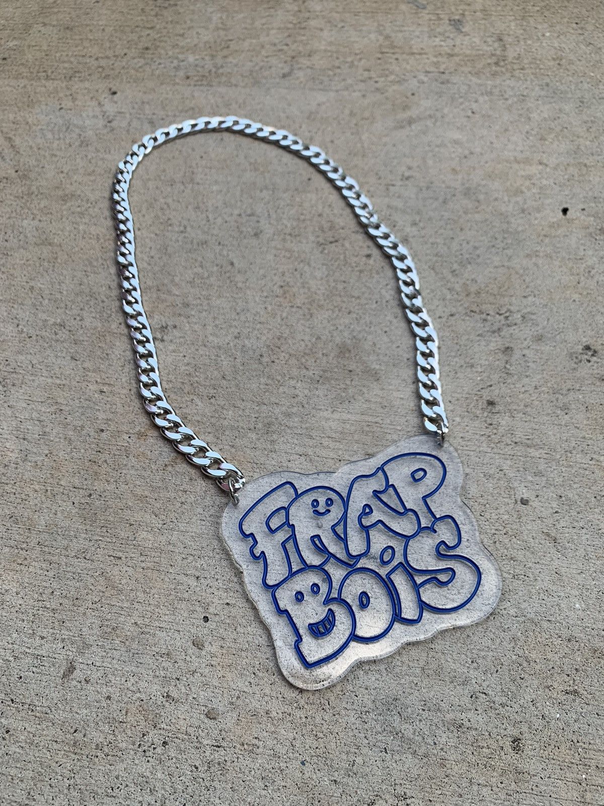 Frapbois × Issey Miyake FRAPBOIS BIG PENDANT SILVER LIKE CHAIN NECKLACE Size ONE SIZE - 1 Thumbnail