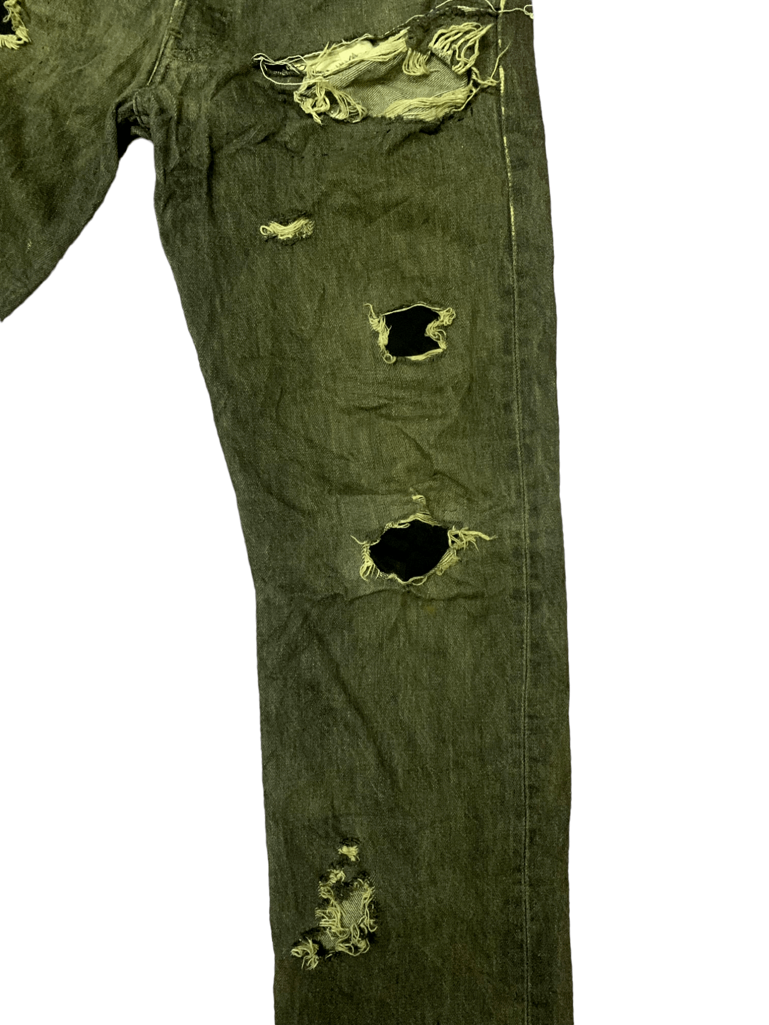 Levi's × Seditionaries Vintage 90s Levis 501 Ripped Distressed Loose Jeans Size US 30 / EU 46 - 10 Thumbnail