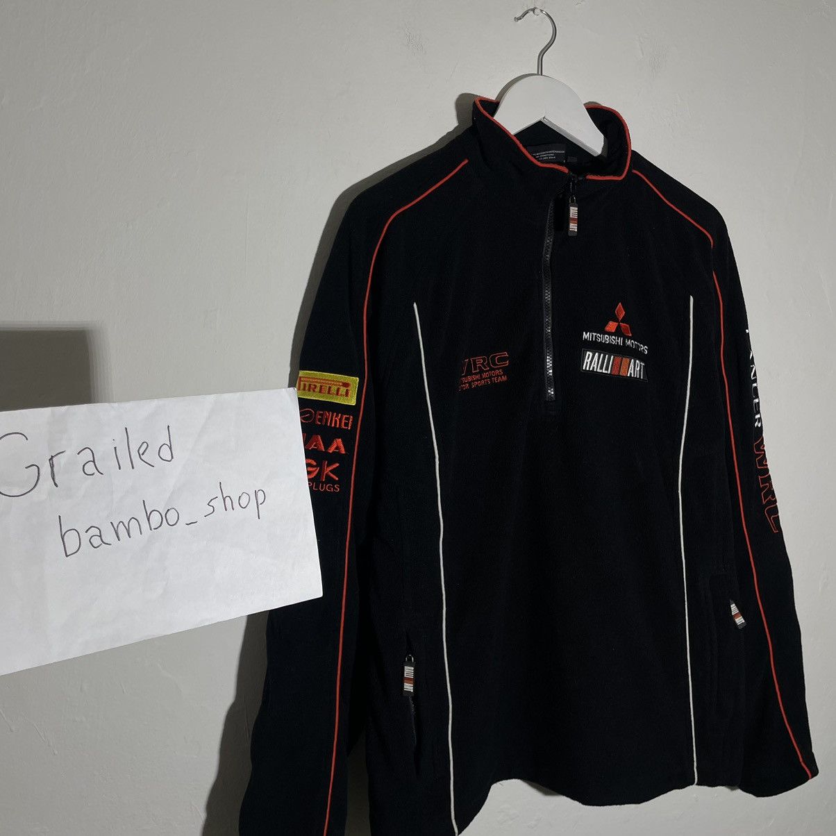 Vintage Mitsubishi WRC Ralliart Racing Team fleece jacket | Grailed
