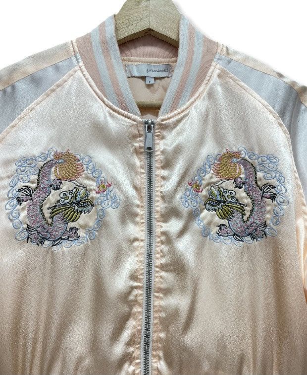 Japanese Brand WEGO Japan Sukajan Dragon Embroidery Tattoo Crop Jacket Size US M / EU 48-50 / 2 - 4 Thumbnail