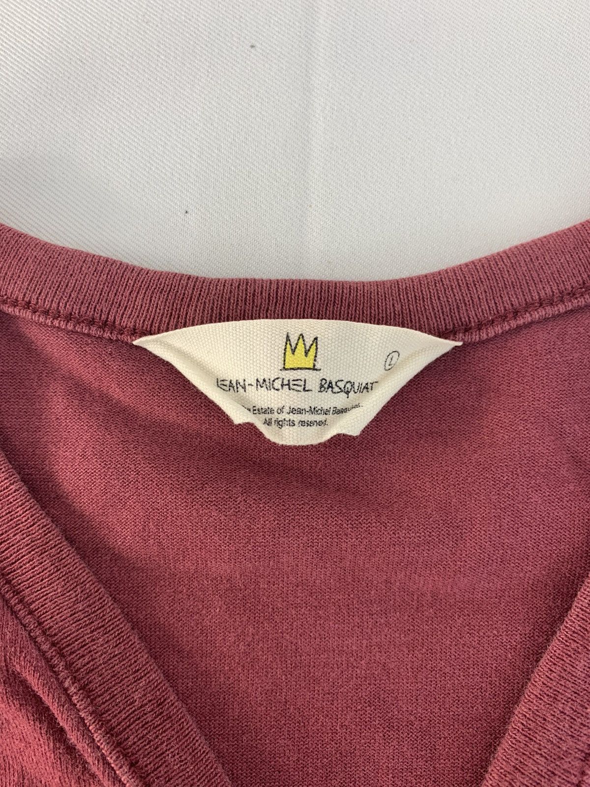 Jean-Michel Basquiat × Vintage Y2k Jean Michel Basquiat Henley Neck Small Patches Tee Size US M / EU 48-50 / 2 - 3 Thumbnail