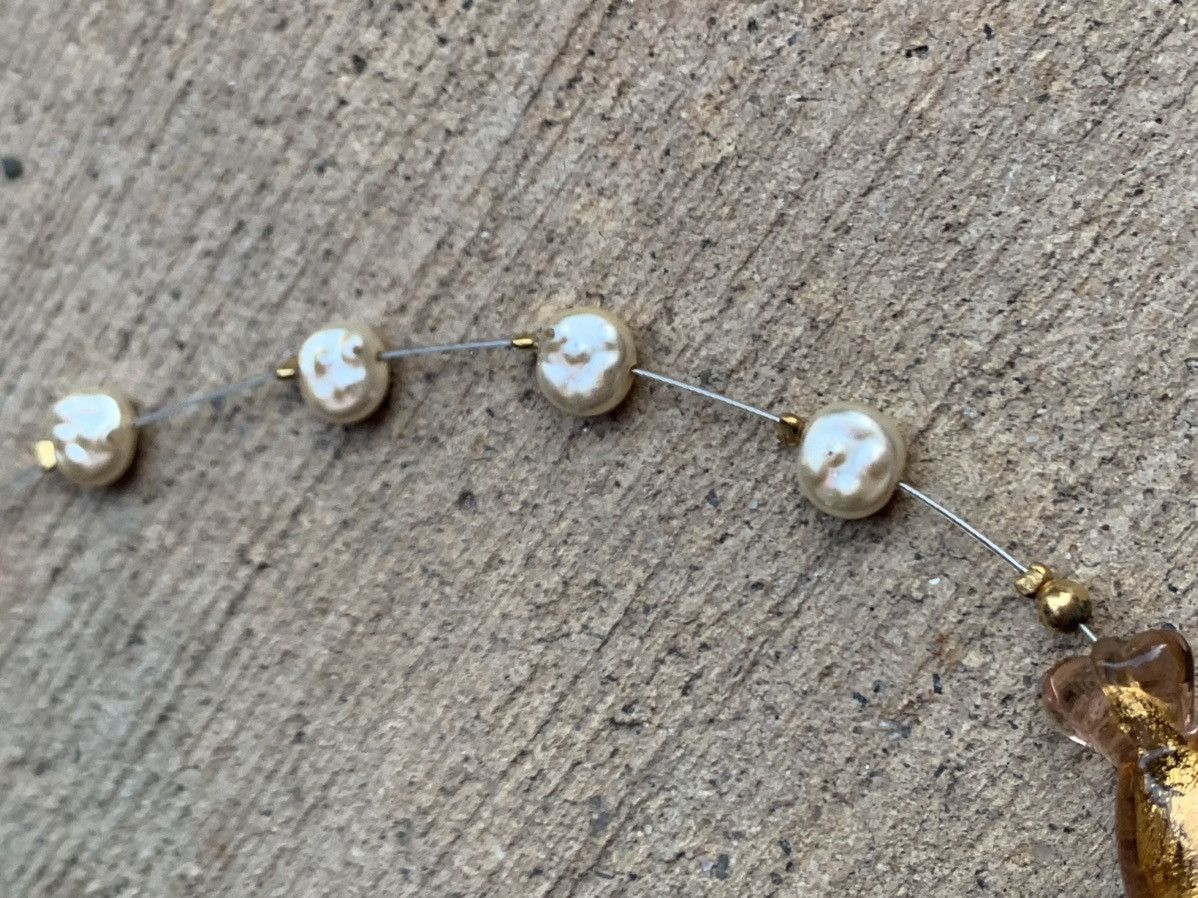 Jewelry × Vintage NATURAL WATER GOLD DUST PEARL NECKLACE Size ONE SIZE - 3 Thumbnail