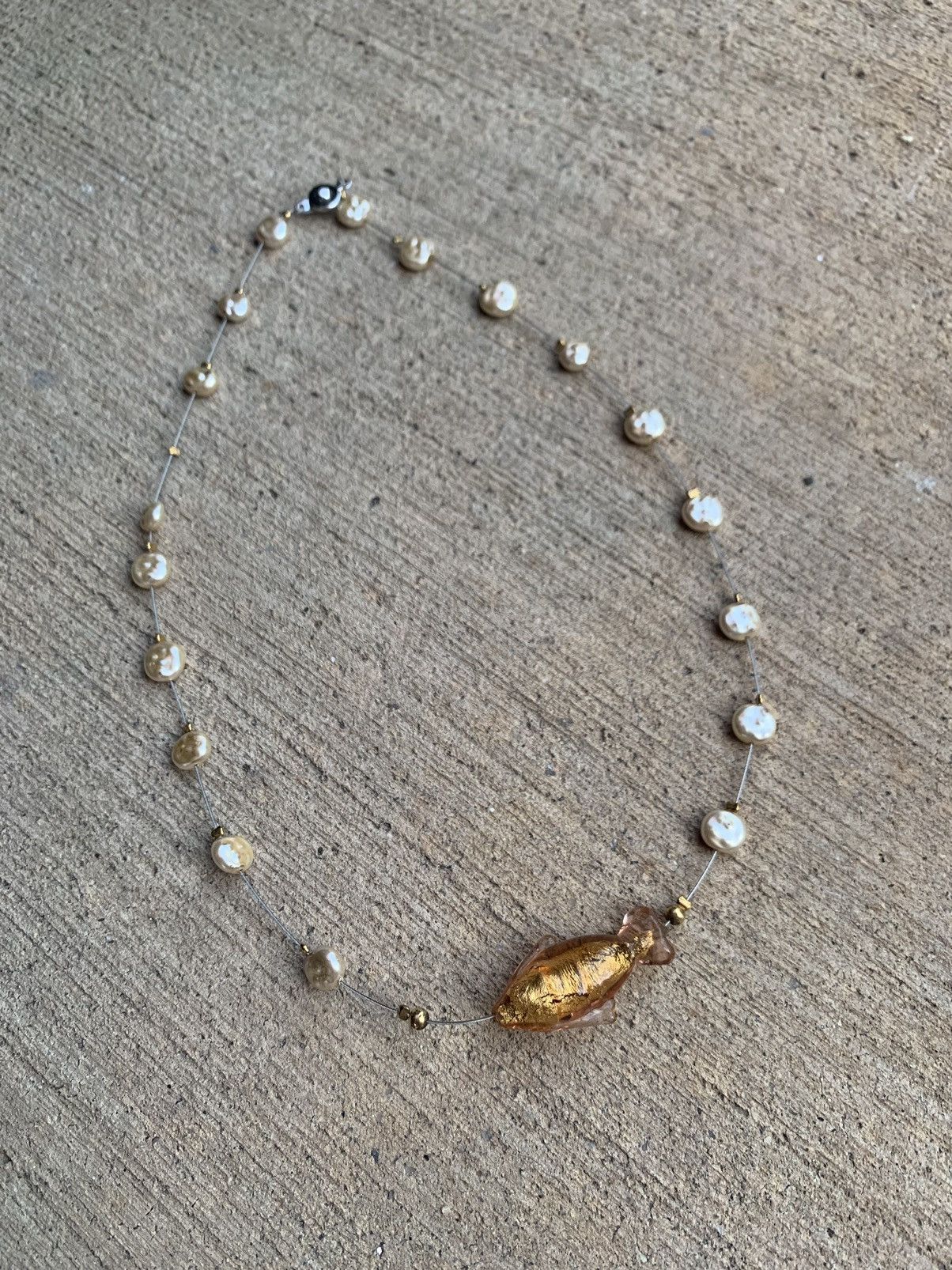 Jewelry × Vintage NATURAL WATER GOLD DUST PEARL NECKLACE Size ONE SIZE - 1 Thumbnail