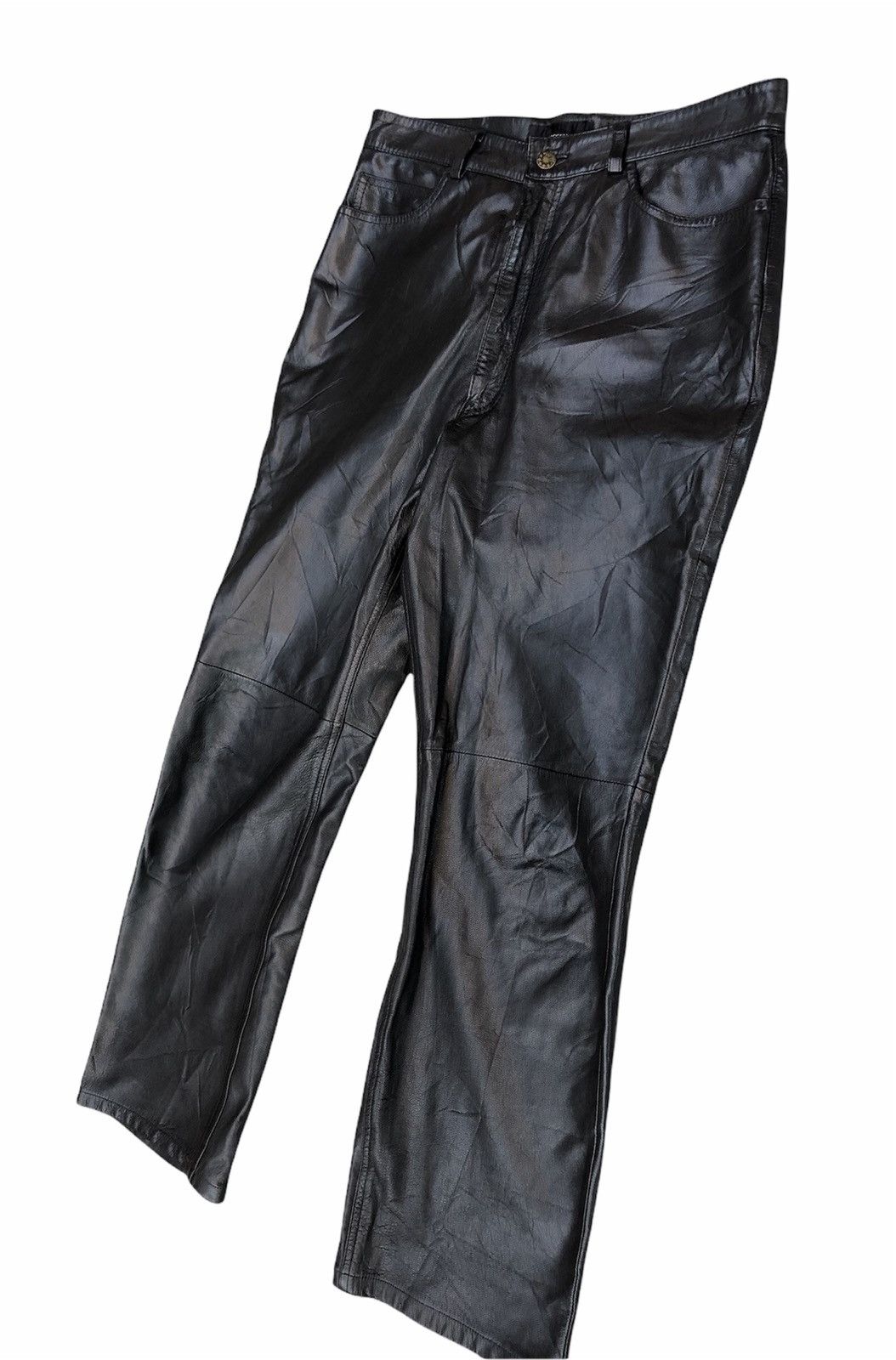 Leather Coggiola Helmut Lang Leather Style Casual Pants Size US 32 / EU 48 - 4 Thumbnail