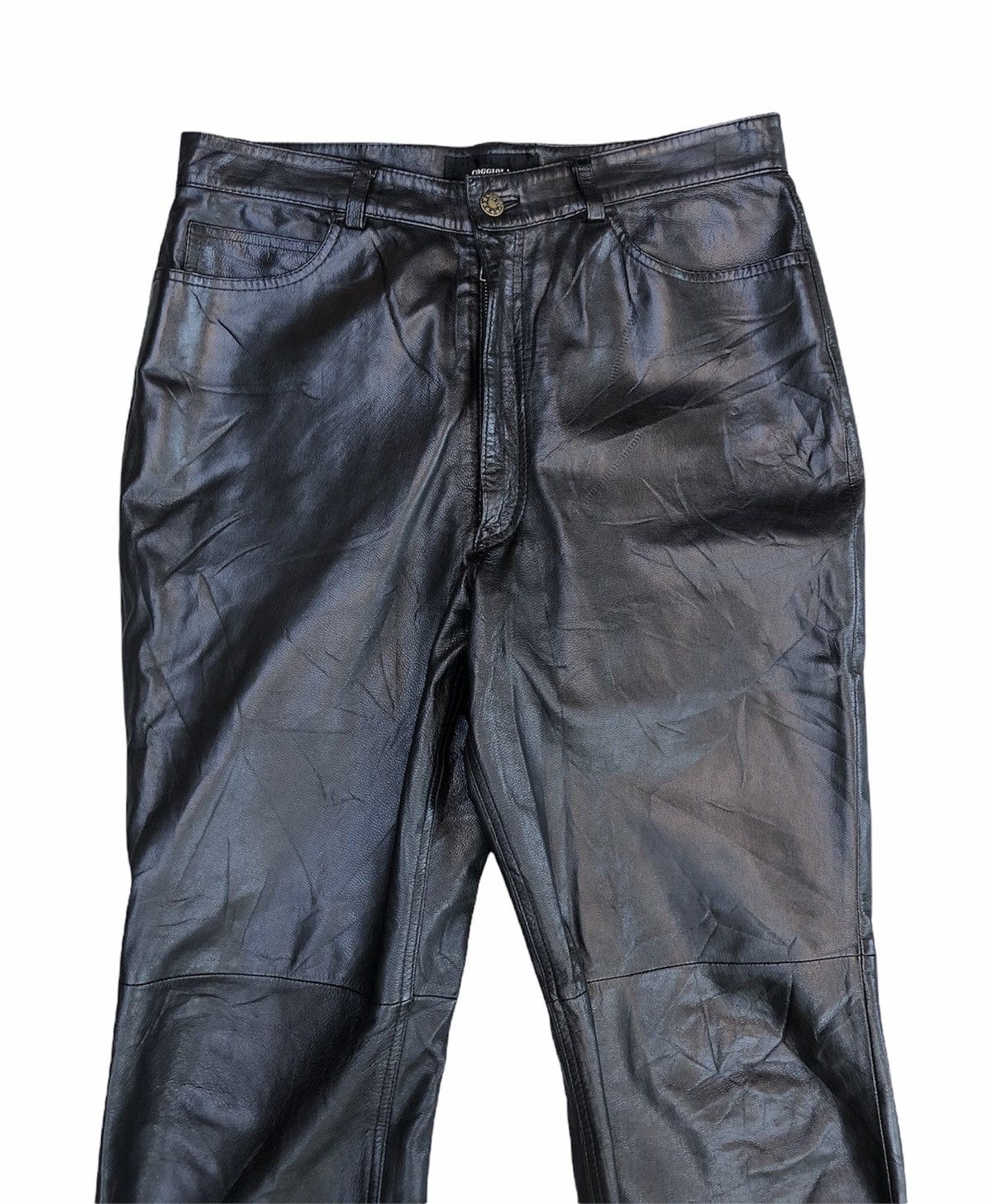 Leather Coggiola Helmut Lang Leather Style Casual Pants Size US 32 / EU 48 - 2 Thumbnail