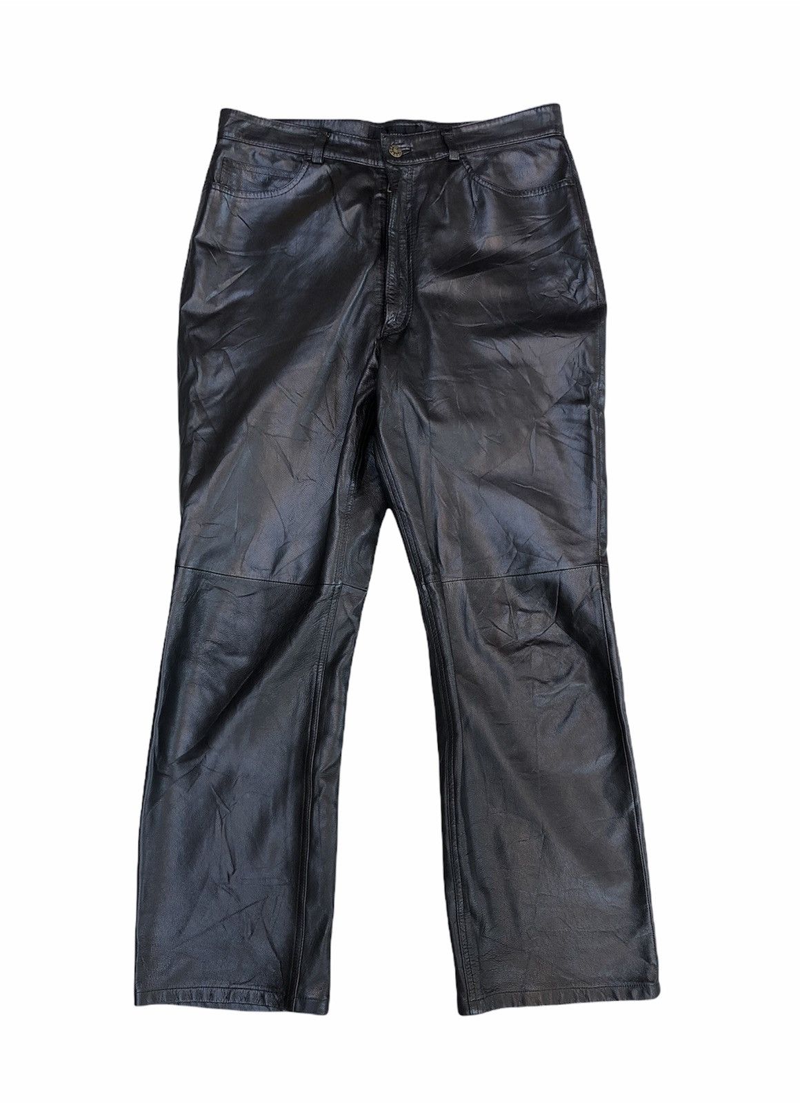 Leather Coggiola Helmut Lang Leather Style Casual Pants Size US 32 / EU 48 - 1 Thumbnail